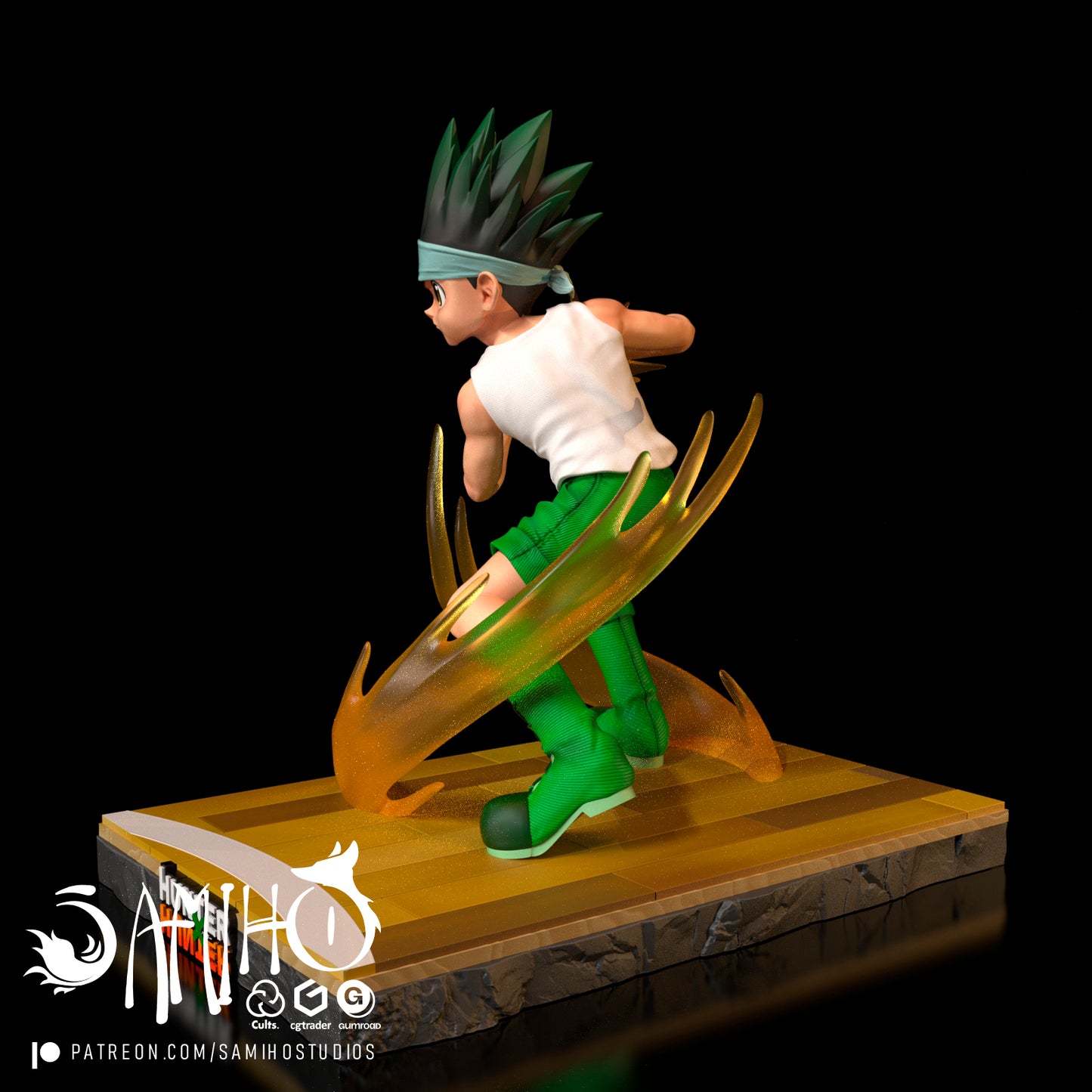 Gon - Unassembled and Unpainted Garage Kit - Model Designed by Samiho Studios