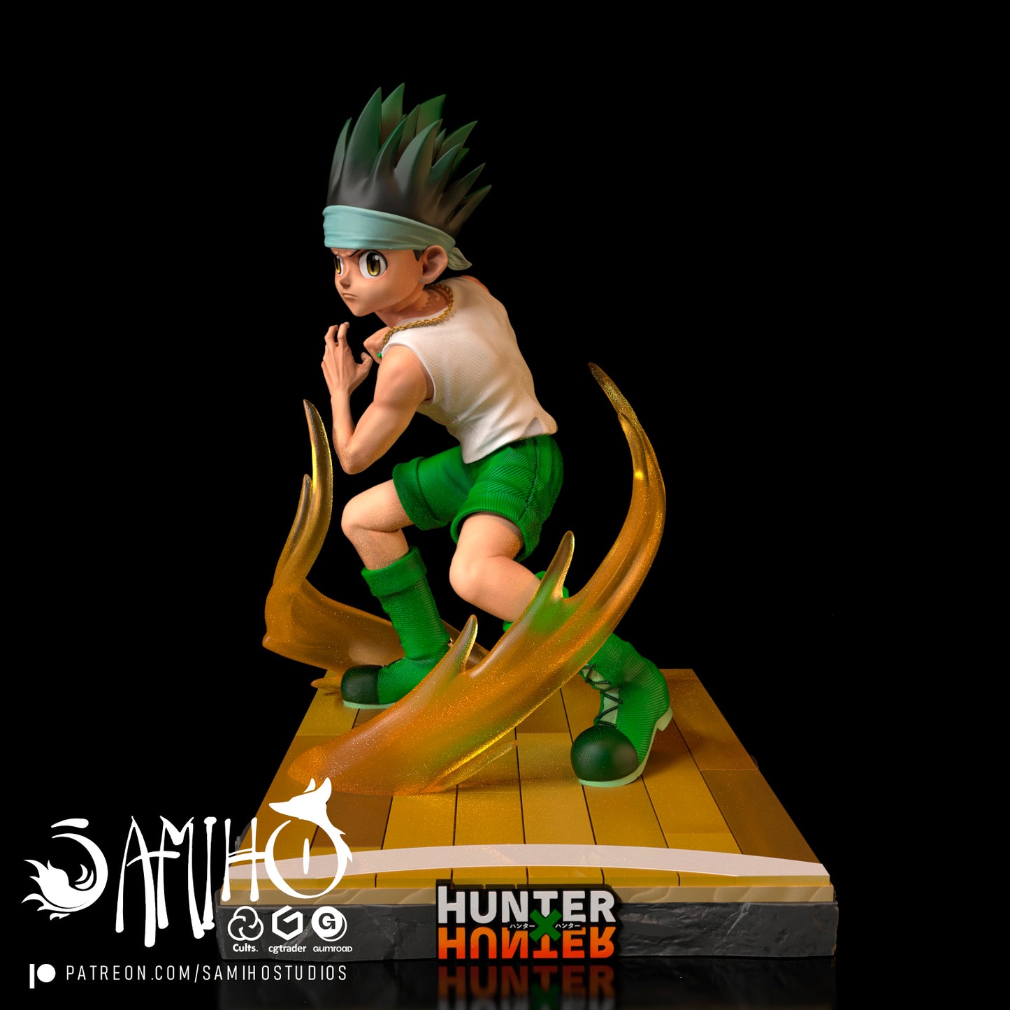 Gon - Unassembled and Unpainted Garage Kit - Model Designed by Samiho Studios