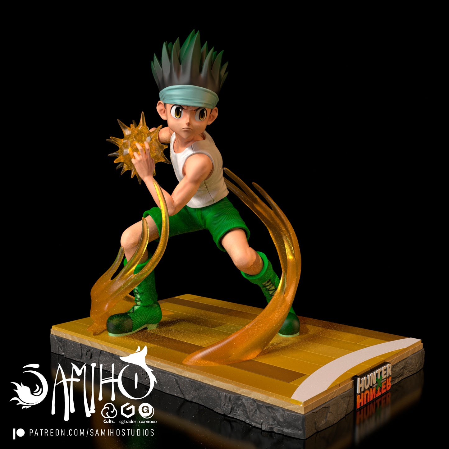 Gon - Unassembled and Unpainted Garage Kit - Model Designed by Samiho Studios
