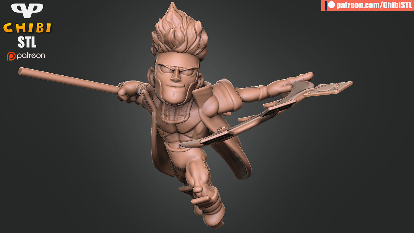 X-Men vs Sentinel Diorama - Unassembled and Unpainted Garage Kit - Model Designed by ChibiSTL