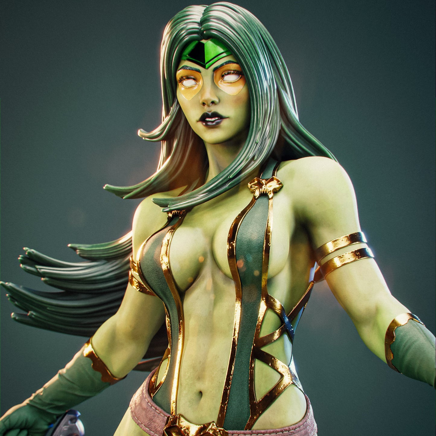 Gamora - Unassembled and Unpainted Garage Kit - Model Designed by Abe3d and LT3D