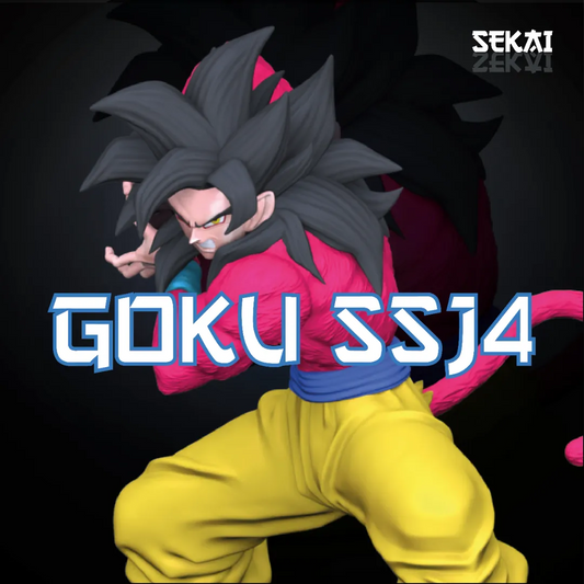 SSJ4 Goku - Unassembled and Unpainted Garage Kit - Model Designed by Sekai3D