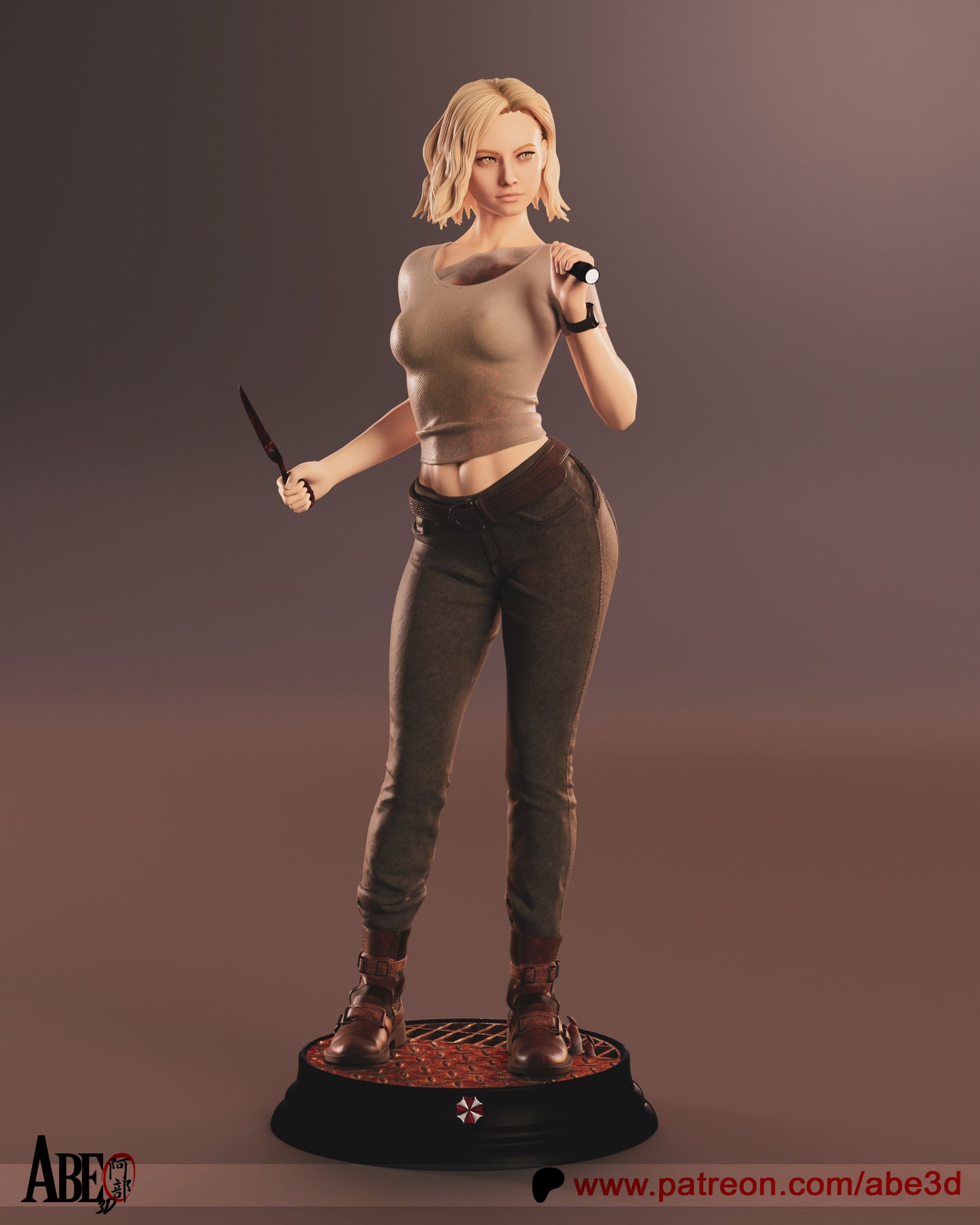 Grace (ARM AND TORSO VARIANTS INCLUDED) - Unassembled and Unpainted Garage Kit - Model Designed by Abe3D