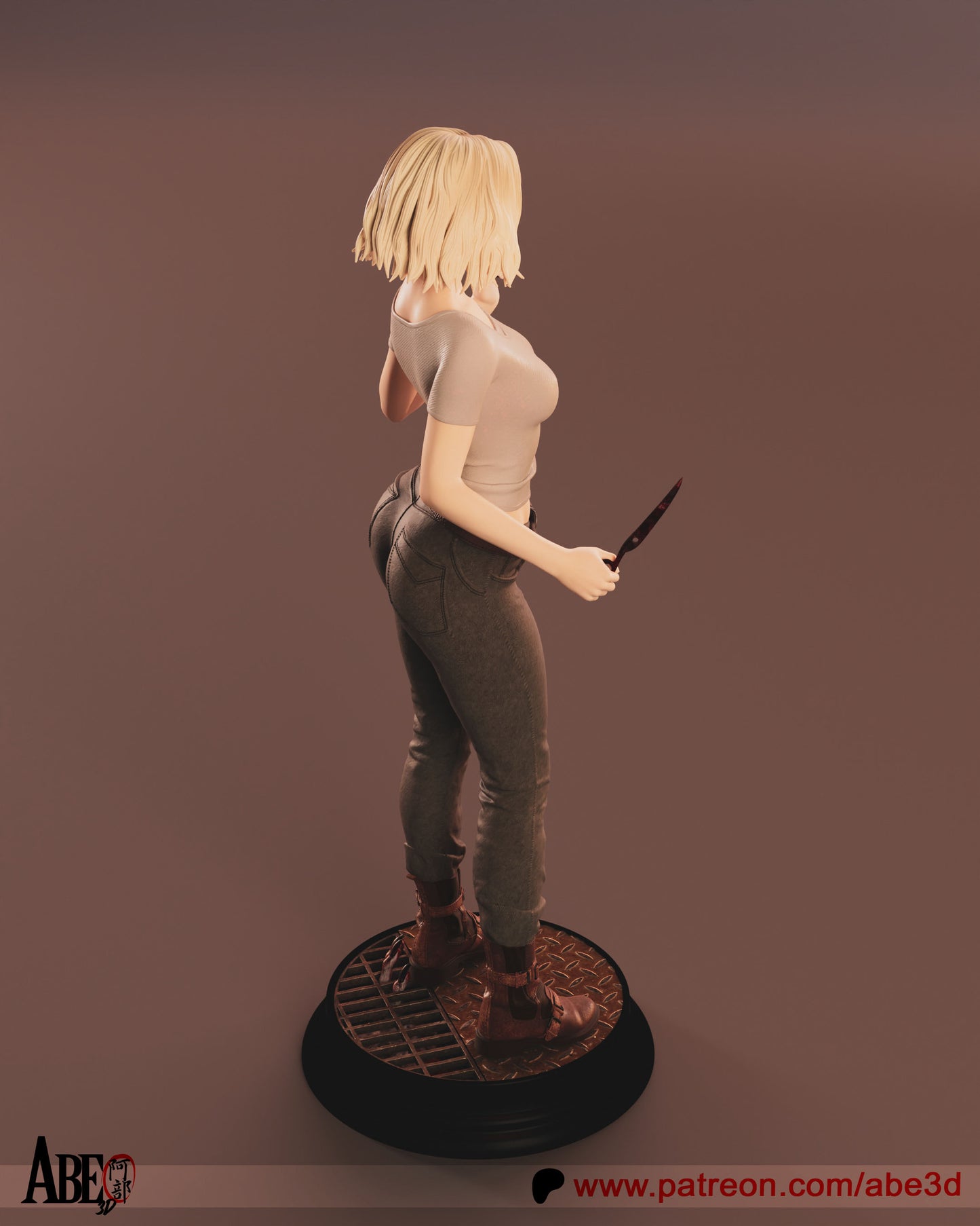Grace (ARM AND TORSO VARIANTS INCLUDED) - Unassembled and Unpainted Garage Kit - Model Designed by Abe3D