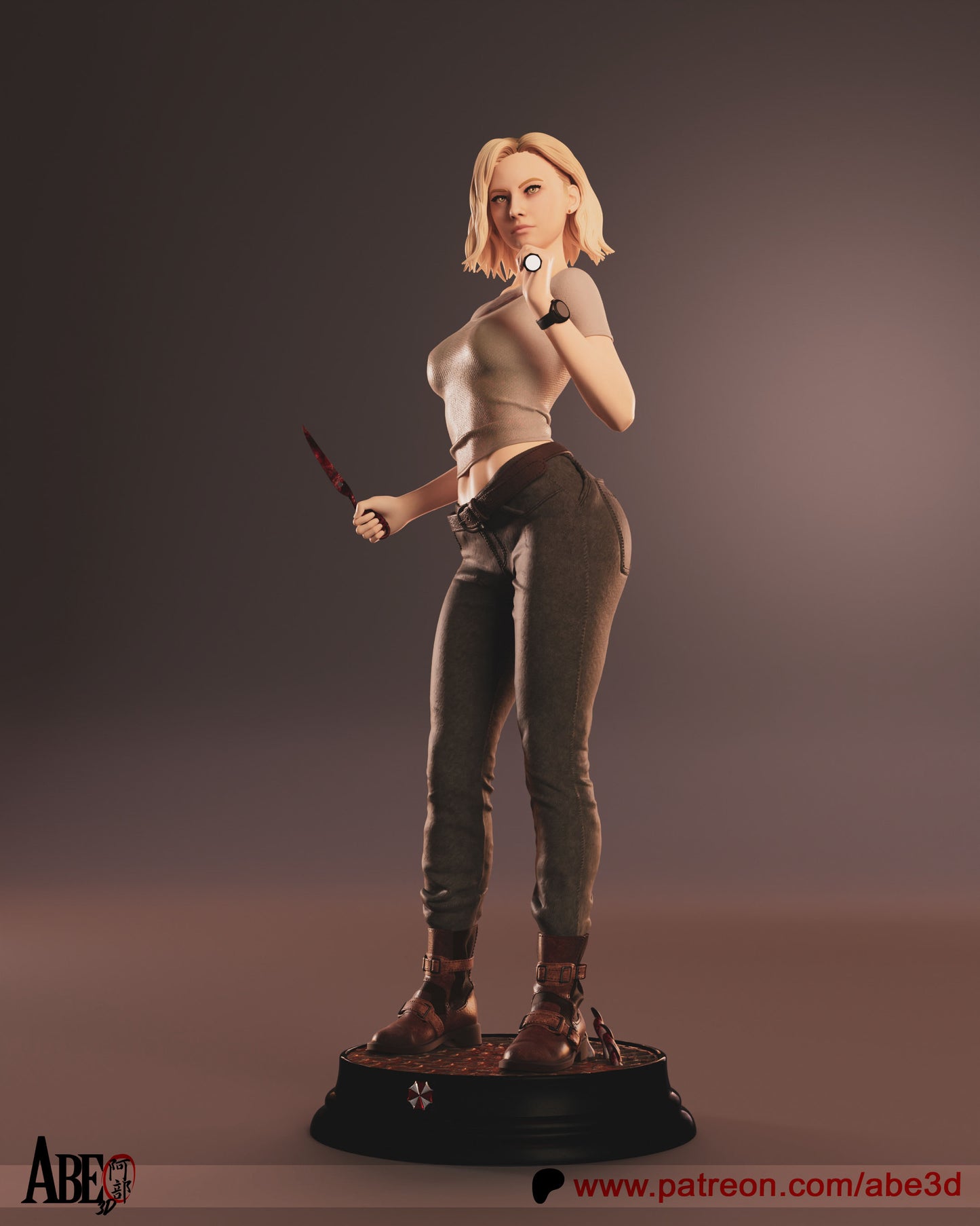 Grace (ARM AND TORSO VARIANTS INCLUDED) - Unassembled and Unpainted Garage Kit - Model Designed by Abe3D
