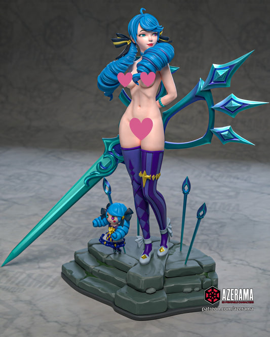 Gwen NSFW - Unassembled and Unpainted Garage Kit - Model Designed by Azerama