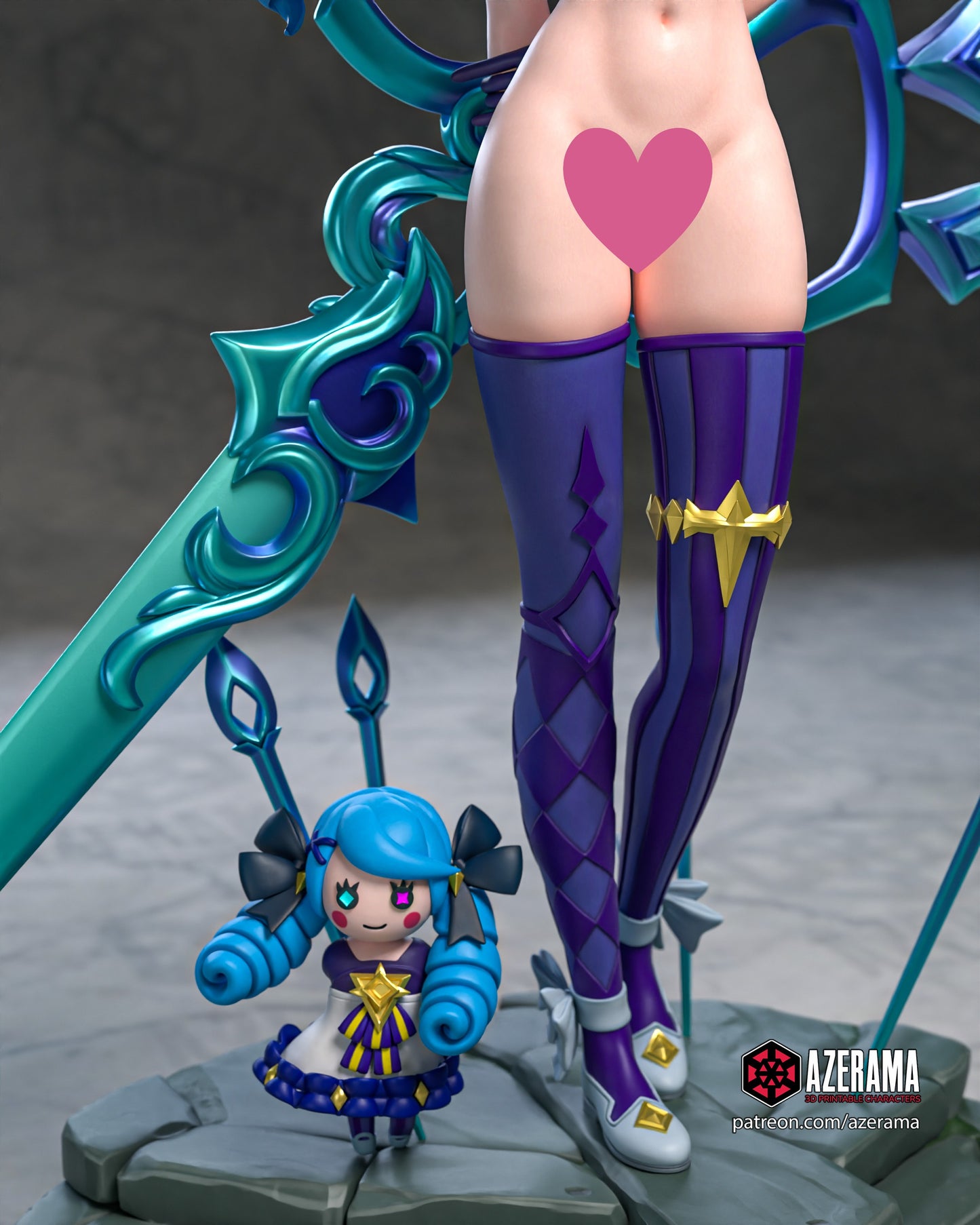 Gwen NSFW - Unassembled and Unpainted Garage Kit - Model Designed by Azerama