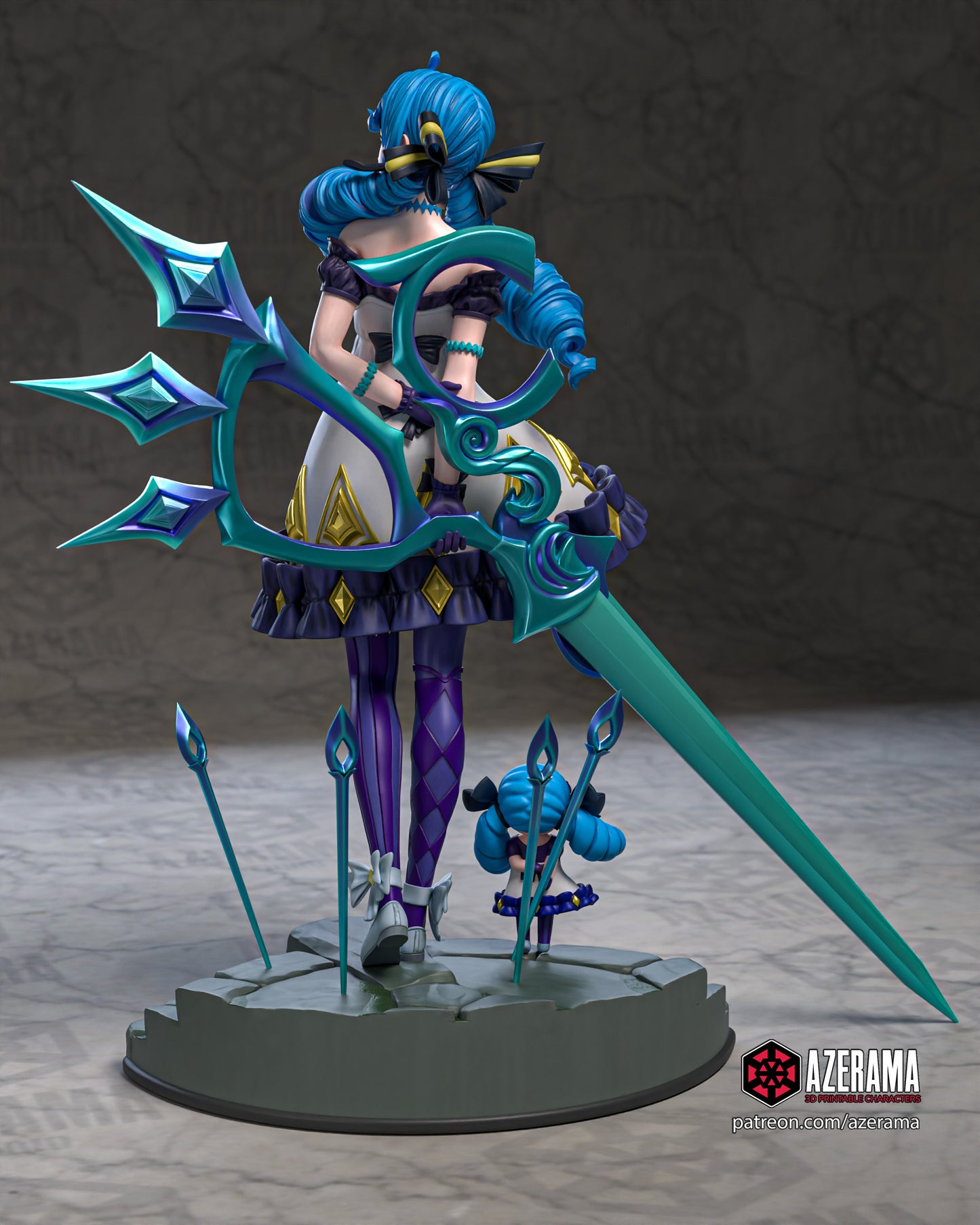 Gwen - Unassembled and Unpainted Garage Kit - Model Designed by Azerama