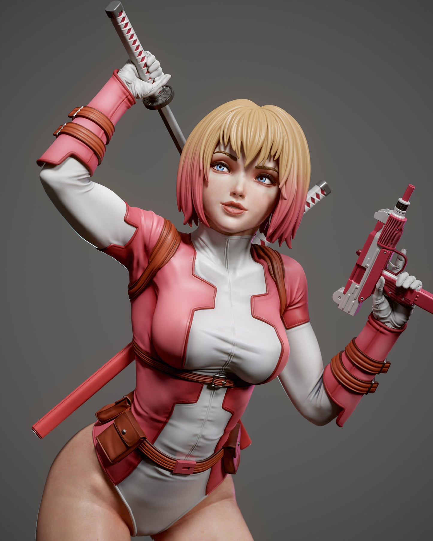 Gwenpool - Unassembled and Unpainted Garage Kit - Model Designed by Abe3d