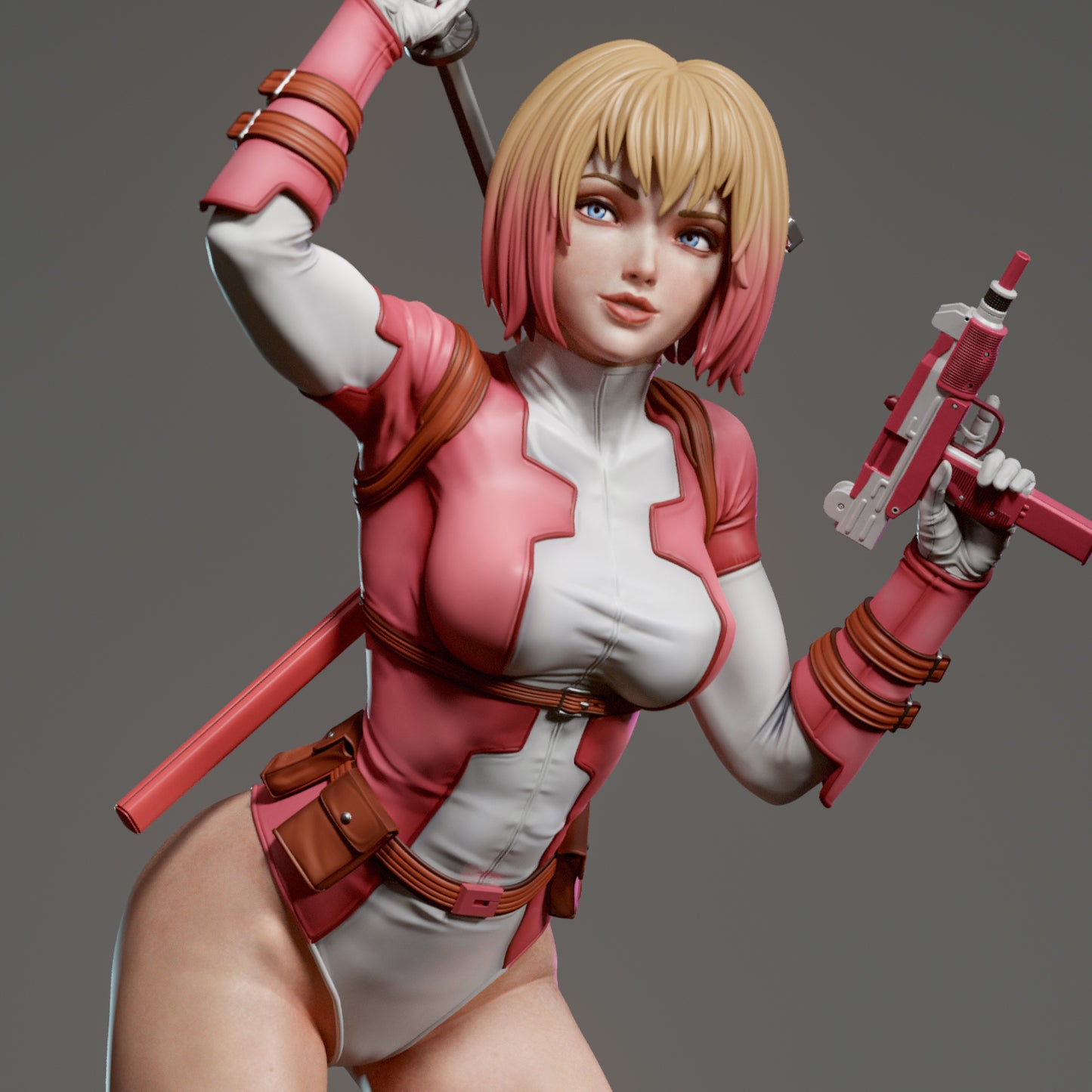 Gwenpool - Unassembled and Unpainted Garage Kit - Model Designed by Abe3d