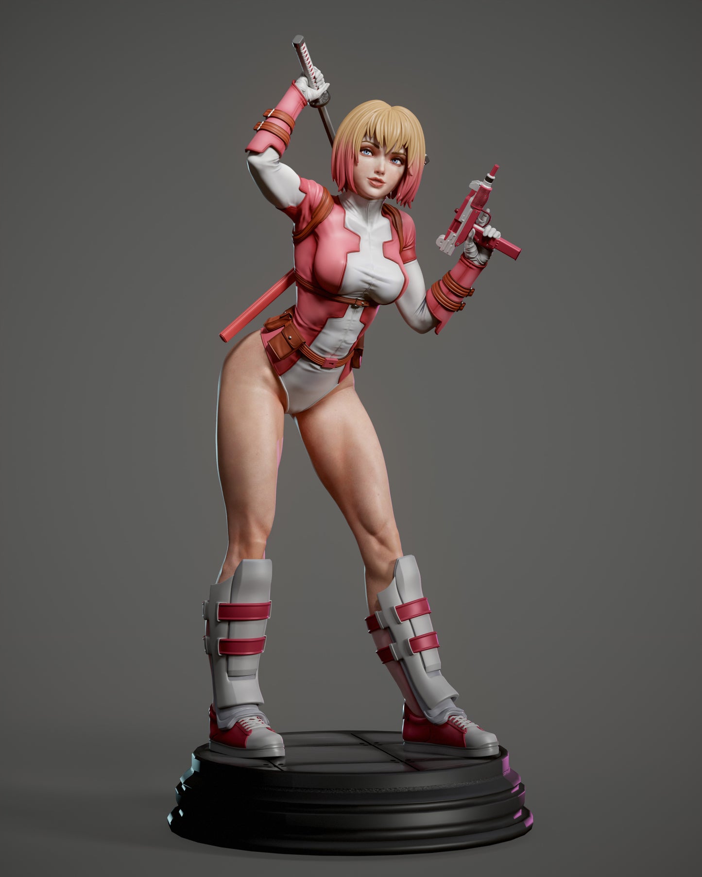 Gwenpool - Unassembled and Unpainted Garage Kit - Model Designed by Abe3d