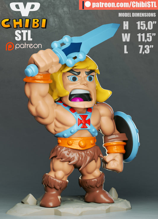 He-Man - Unassembled and Unpainted Garage Kit - Model Designed by ChibiSTL