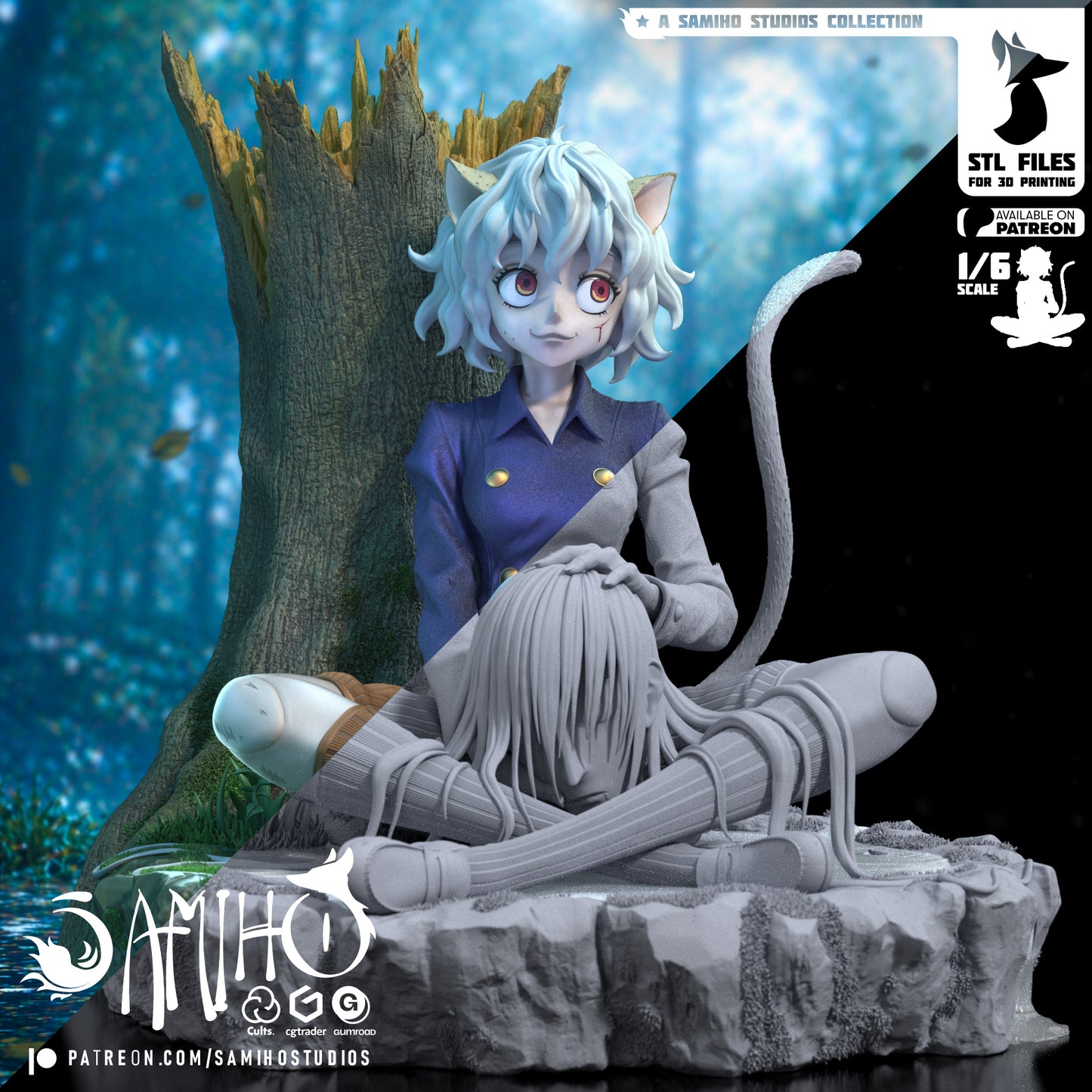 Neferpitou - Unassembled and Unpainted Garage Kit - Model Designed by Samiho Studios