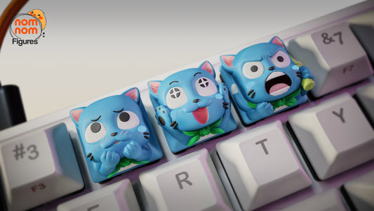 Happy KeyCaps - UNPAINTED - Model Designed by NomNom Figures