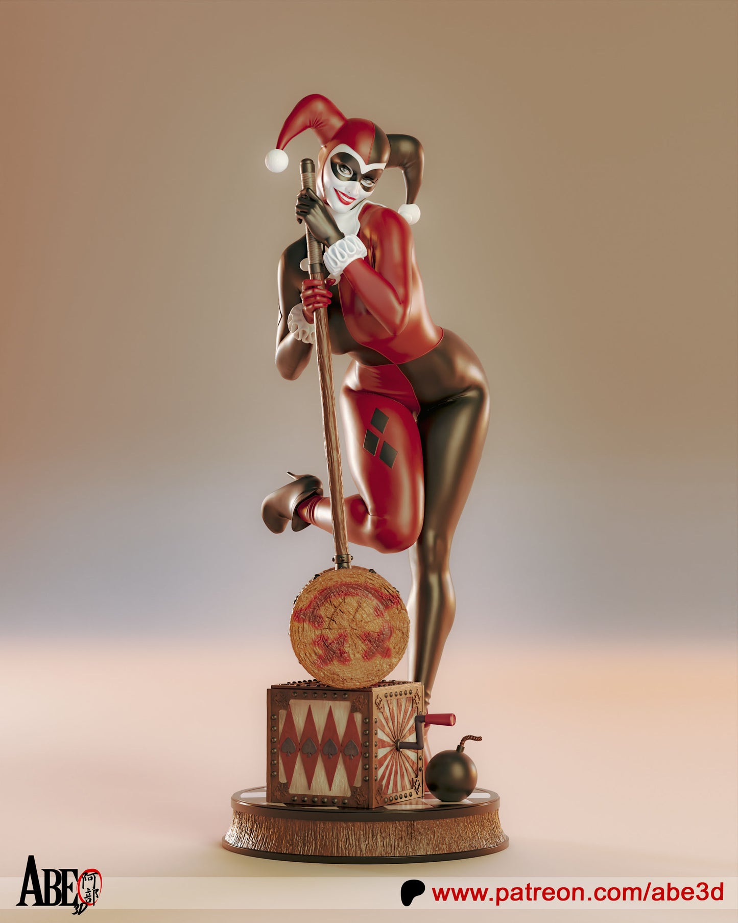 Harley - Unassembled and Unpainted Garage Kit - Model Designed By Abe3d