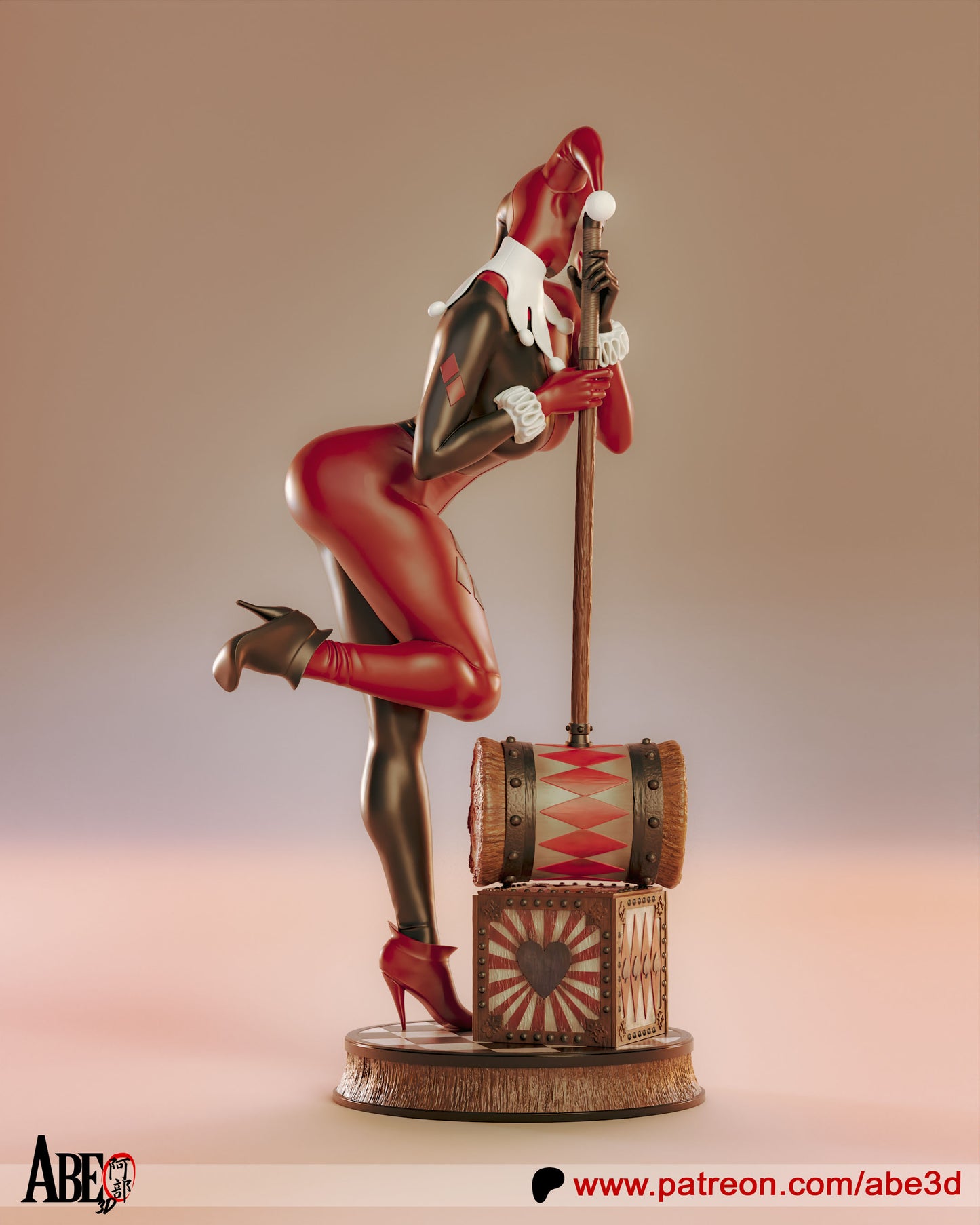 Harley - Unassembled and Unpainted Garage Kit - Model Designed By Abe3d