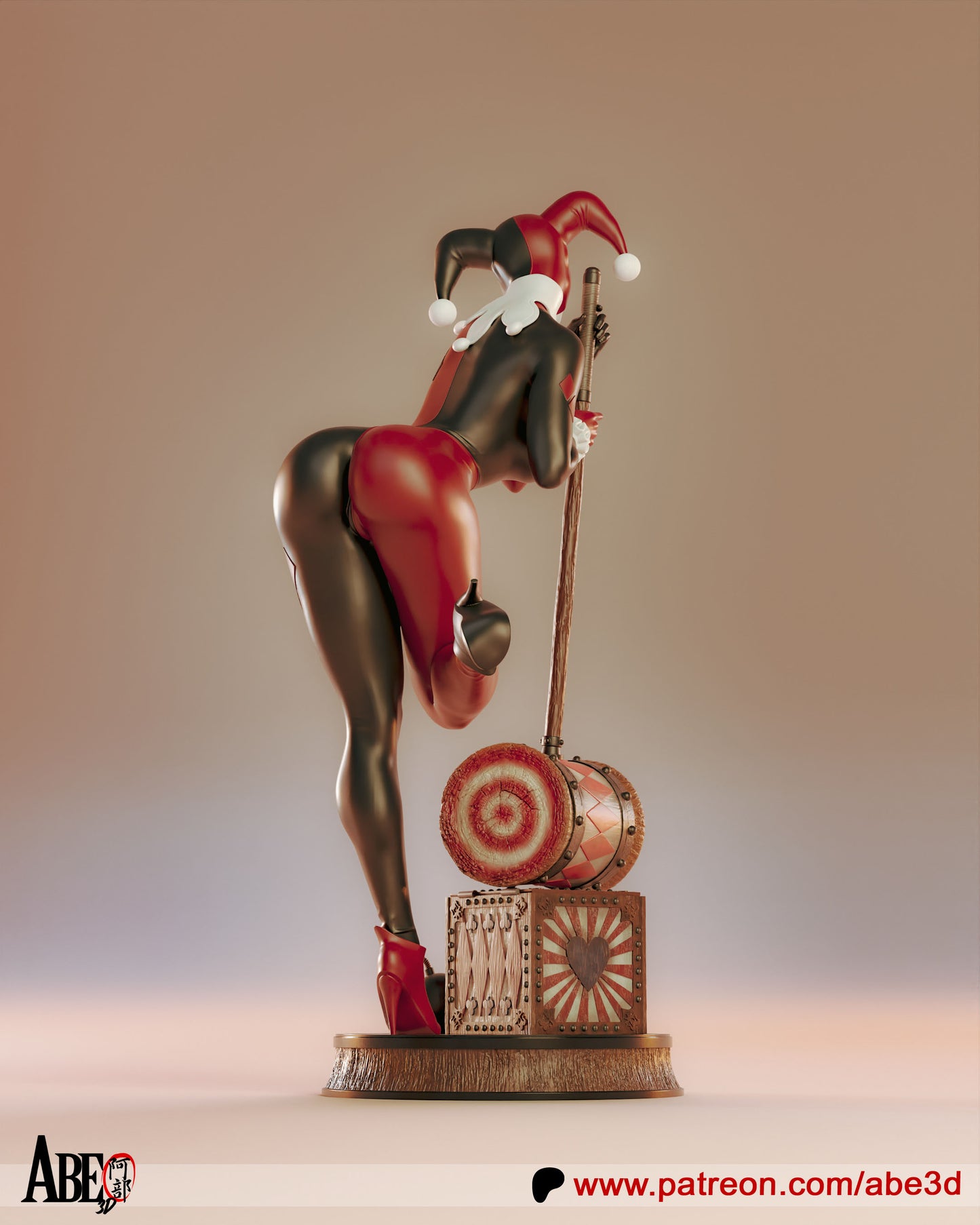 Harley - Unassembled and Unpainted Garage Kit - Model Designed By Abe3d