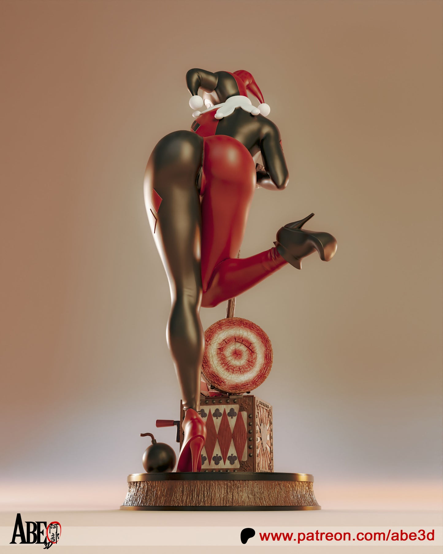 Harley - Unassembled and Unpainted Garage Kit - Model Designed By Abe3d