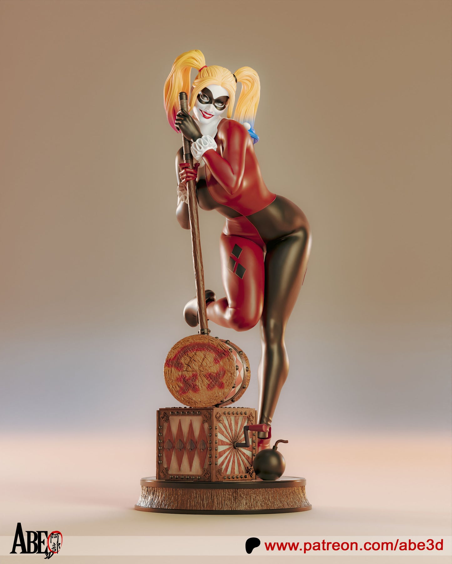 Harley - Unassembled and Unpainted Garage Kit - Model Designed By Abe3d