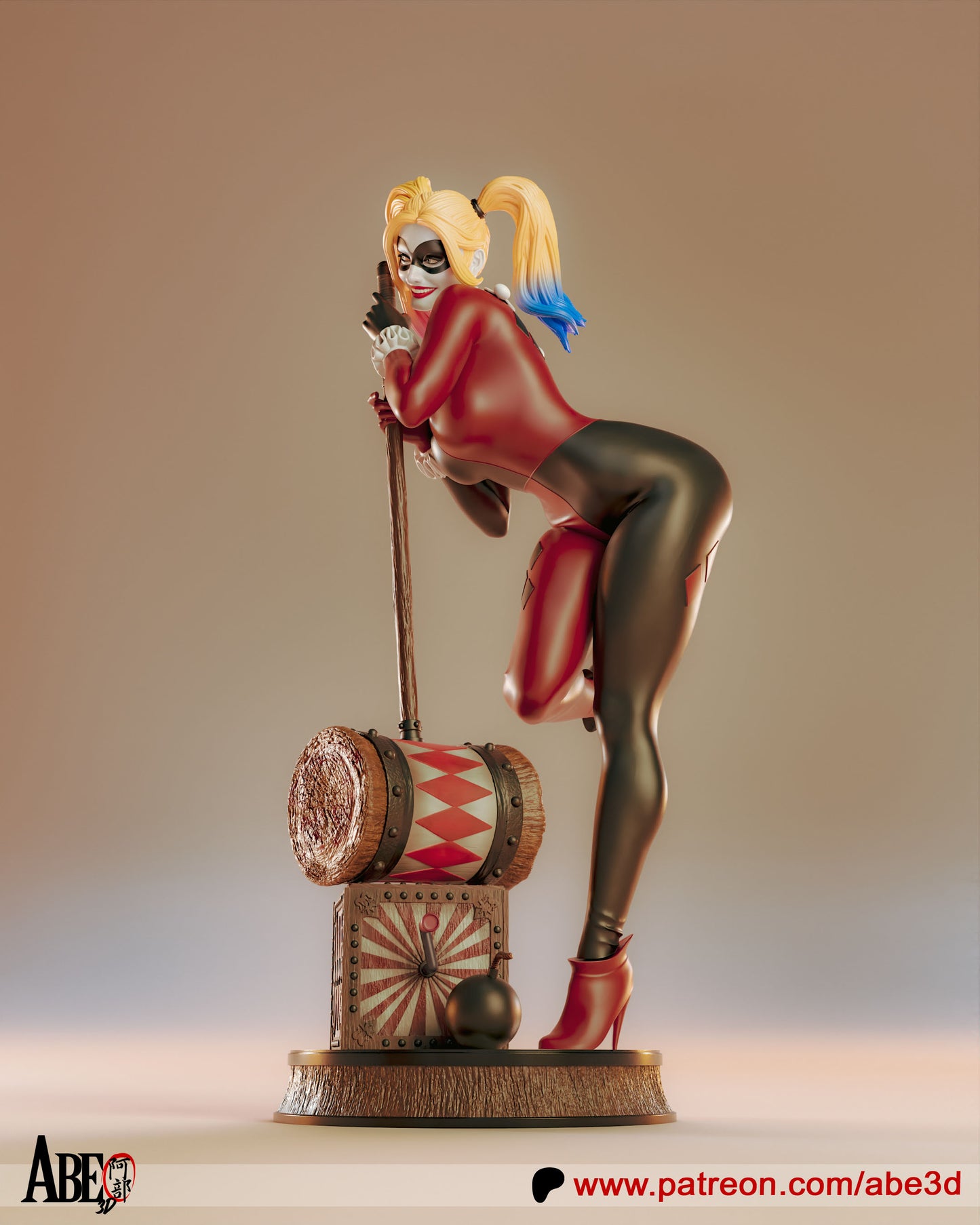 Harley - Unassembled and Unpainted Garage Kit - Model Designed By Abe3d