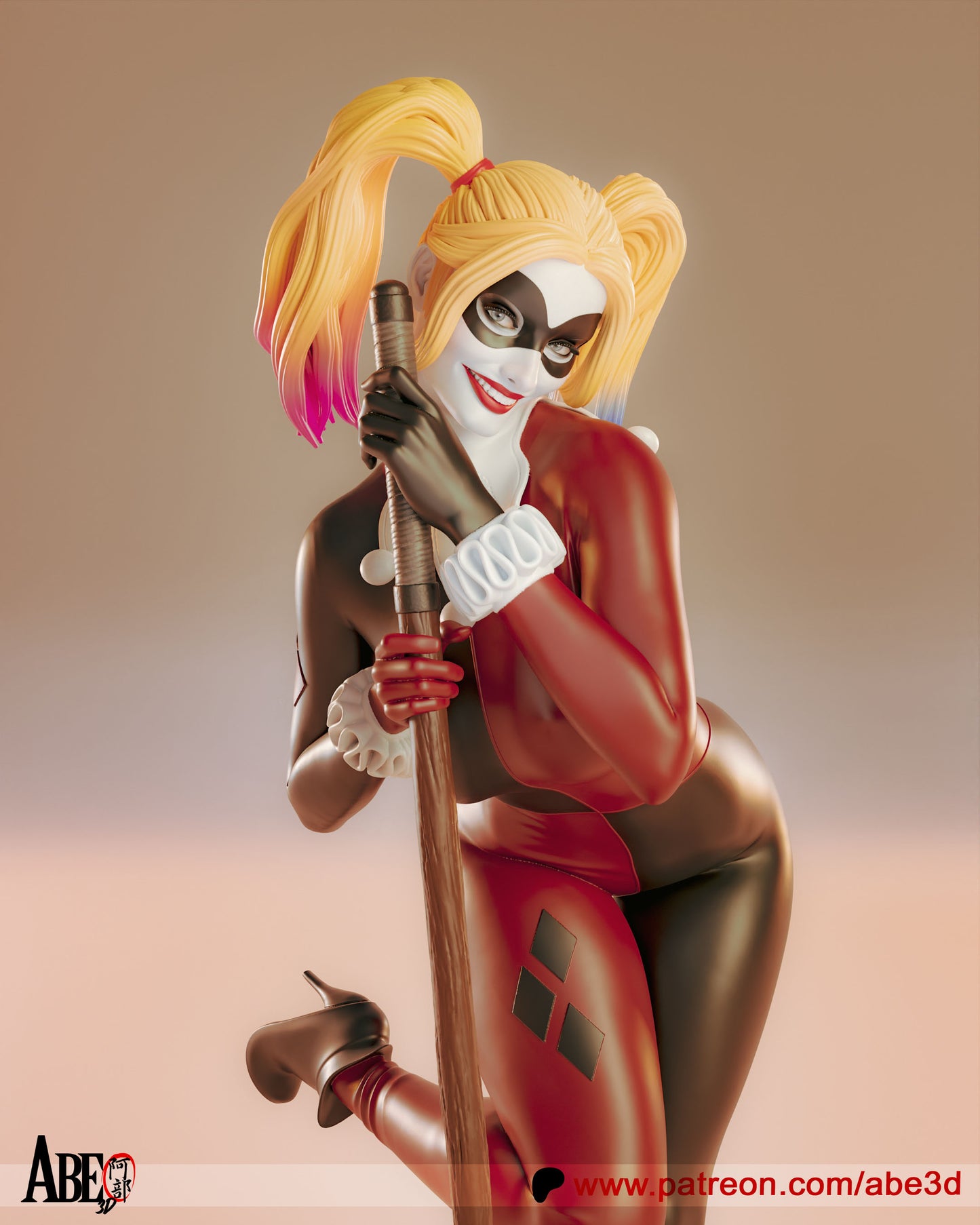 Harley - Unassembled and Unpainted Garage Kit - Model Designed By Abe3d