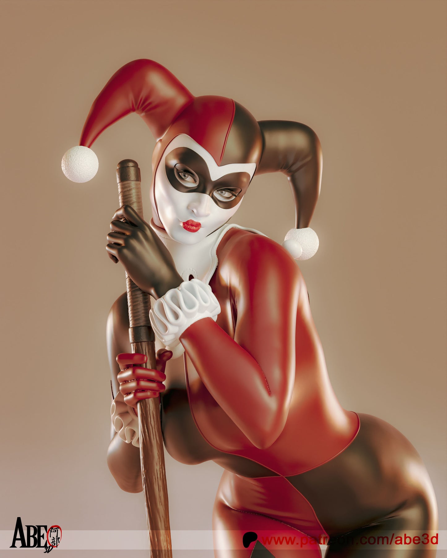 Harley - Unassembled and Unpainted Garage Kit - Model Designed By Abe3d