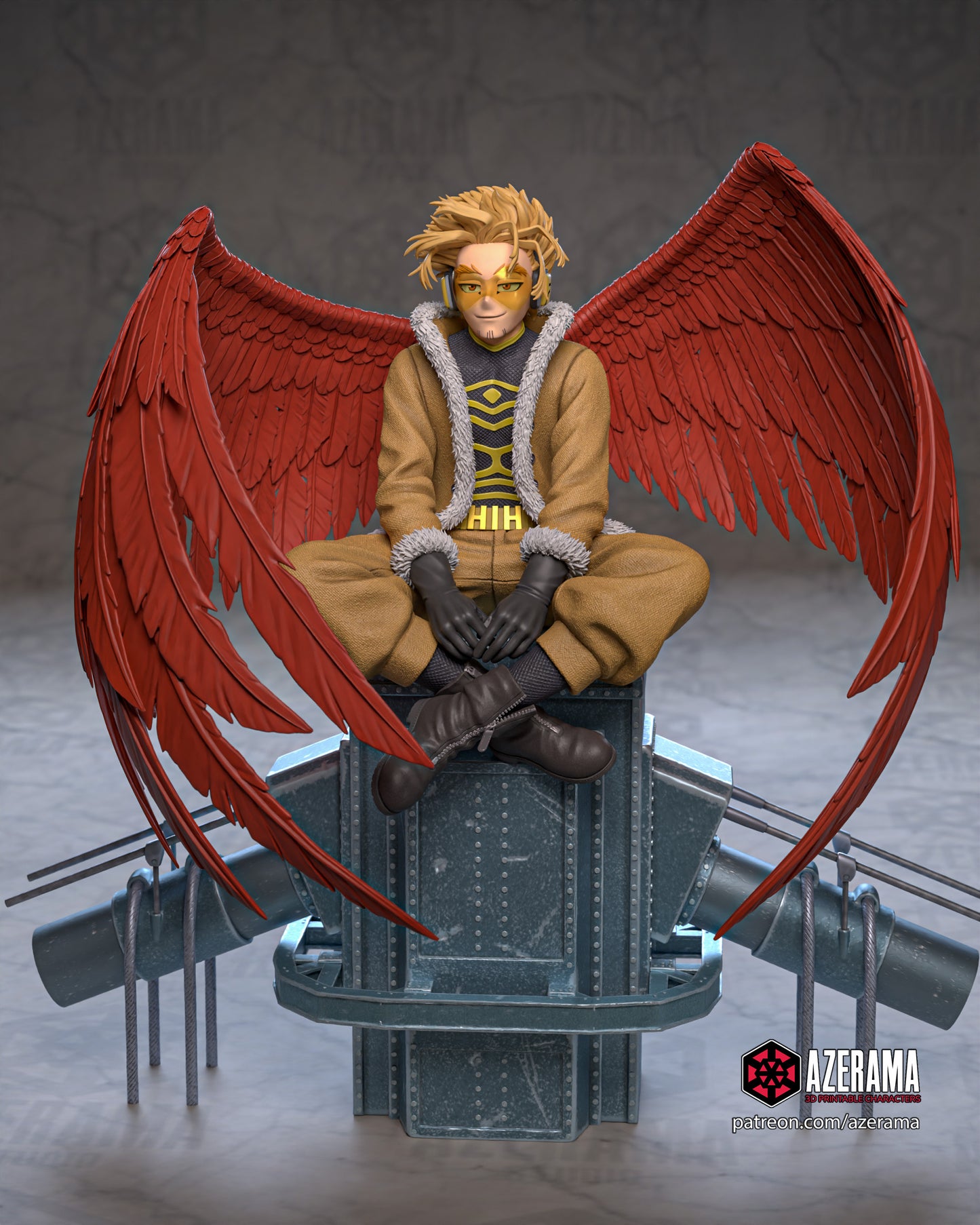 Hawks - Unassembled and Unpainted Garage Kit - Model Designed by Azerama