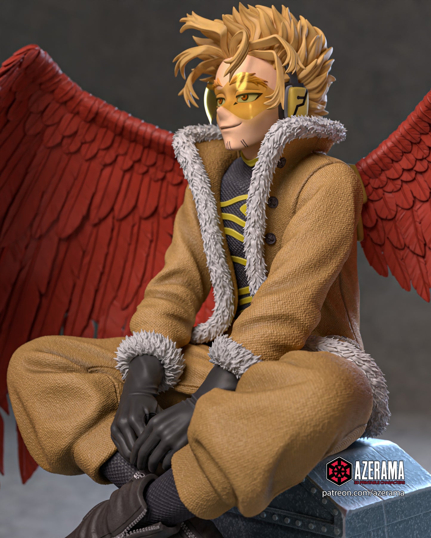 Hawks - Unassembled and Unpainted Garage Kit - Model Designed by Azerama