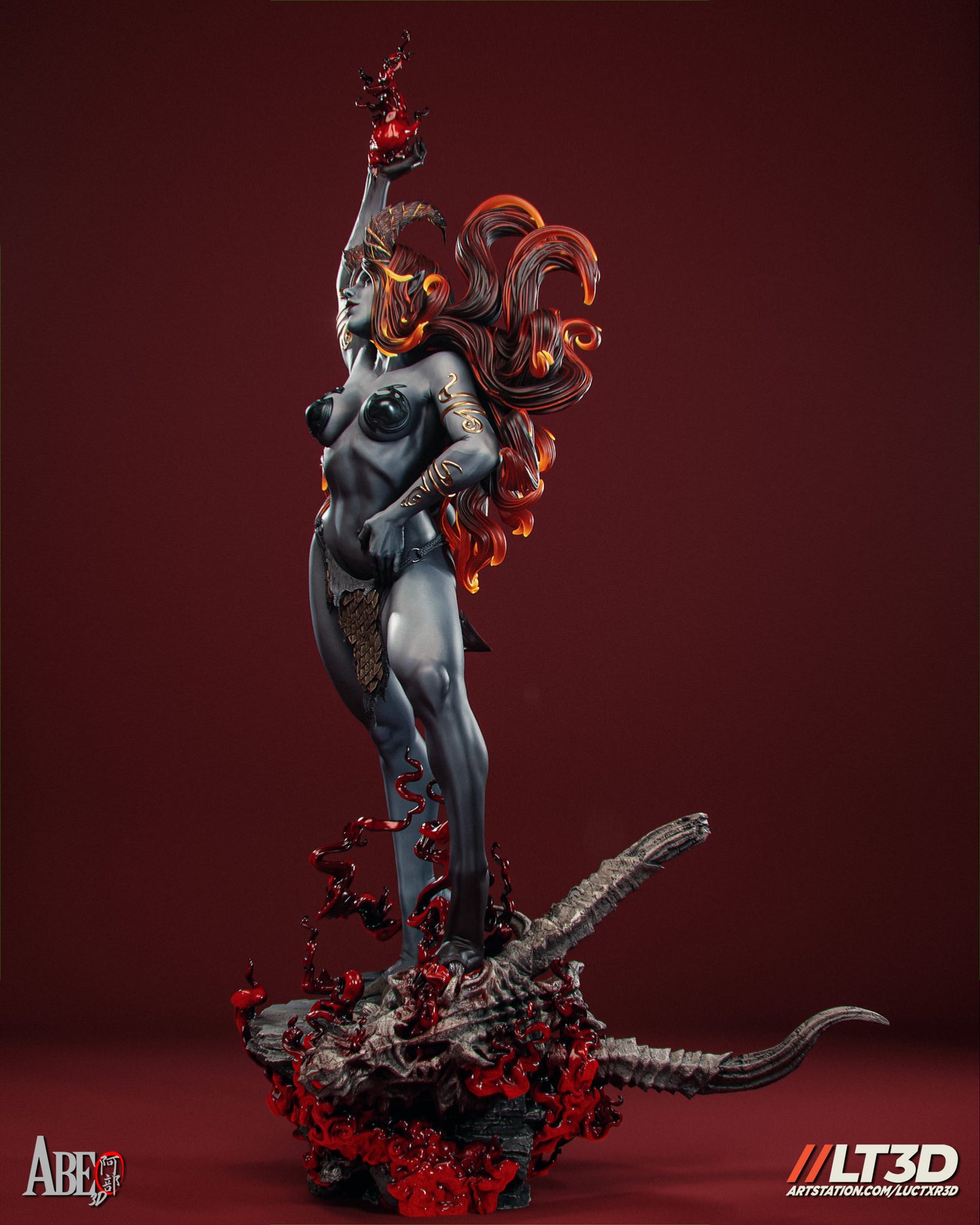 Hell Sonja - Unassembled and Unpainted Garage Kit - Model Designed by Abe3d/LT3D