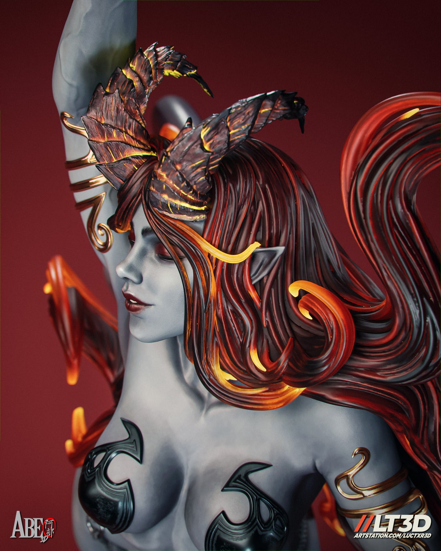 Hell Sonja - Unassembled and Unpainted Garage Kit - Model Designed by Abe3d/LT3D