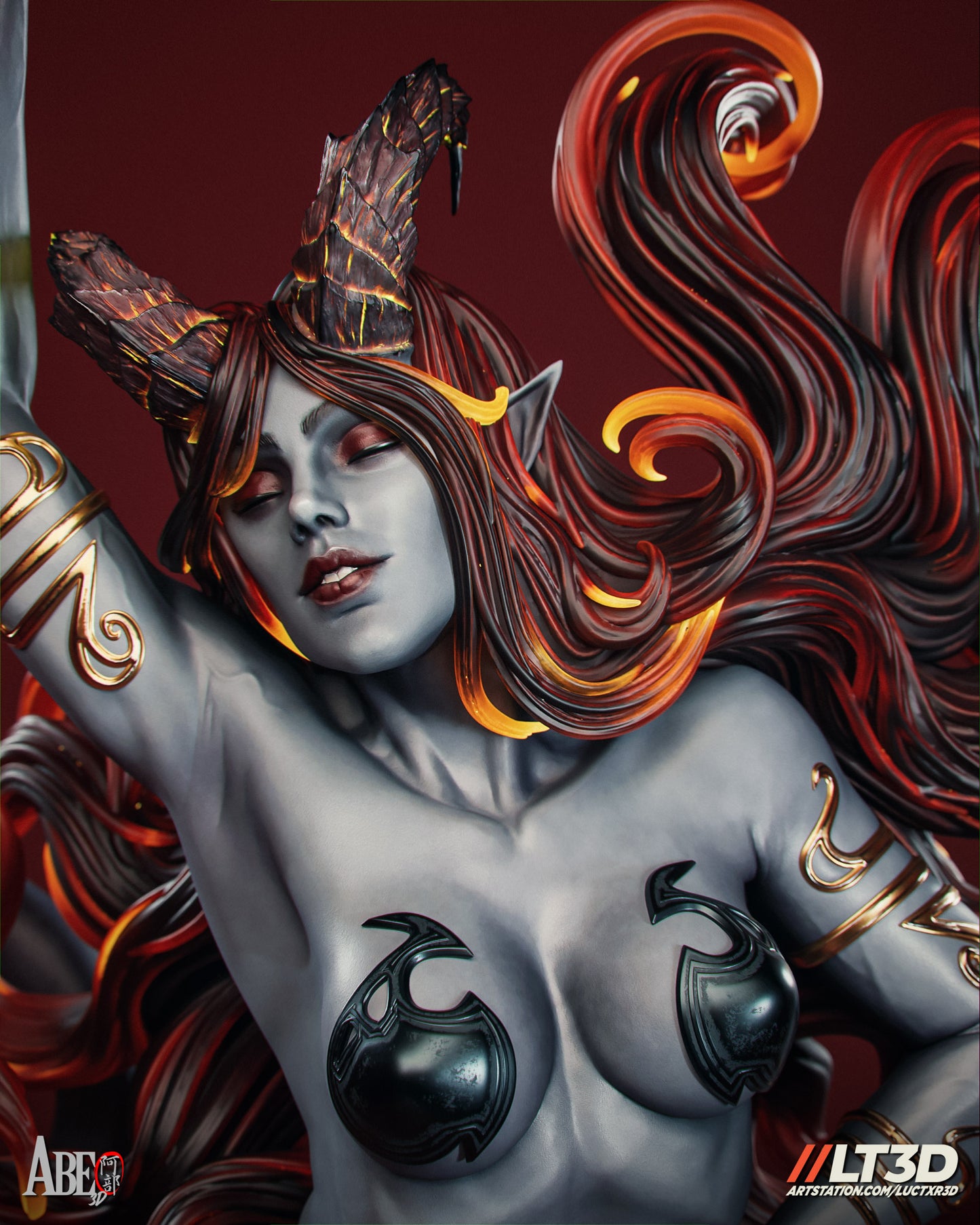 Hell Sonja - Unassembled and Unpainted Garage Kit - Model Designed by Abe3d/LT3D