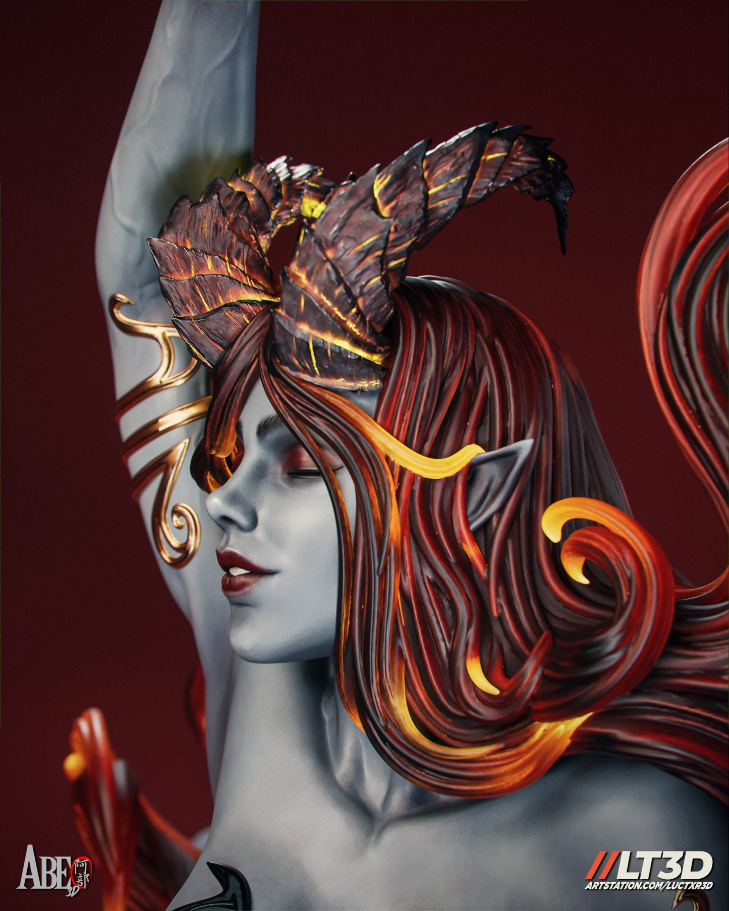 Hell Sonja - Unassembled and Unpainted Garage Kit - Model Designed by Abe3d/LT3D