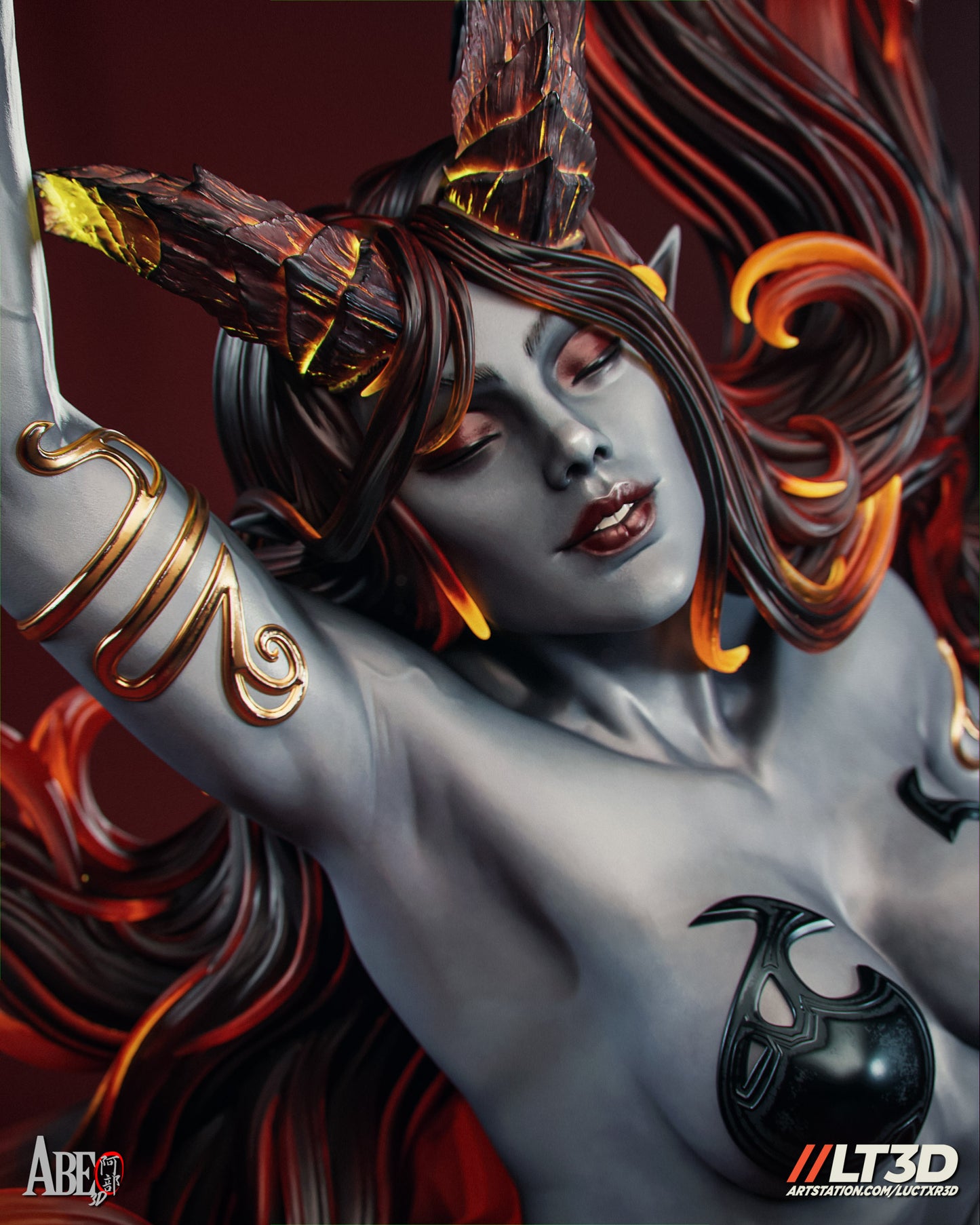 Hell Sonja - Unassembled and Unpainted Garage Kit - Model Designed by Abe3d/LT3D