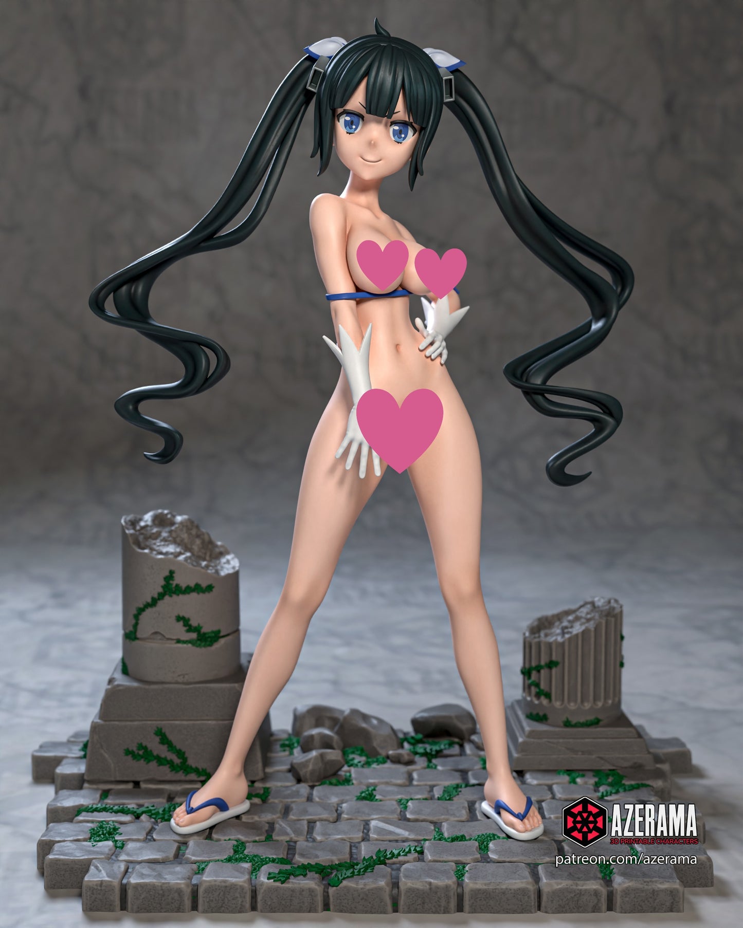 Hestia NSFW - Unassembled and Unpainted Garage Kit - Model Designed by Azerama