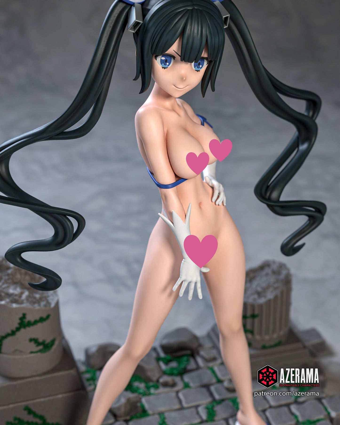 Hestia NSFW - Unassembled and Unpainted Garage Kit - Model Designed by Azerama