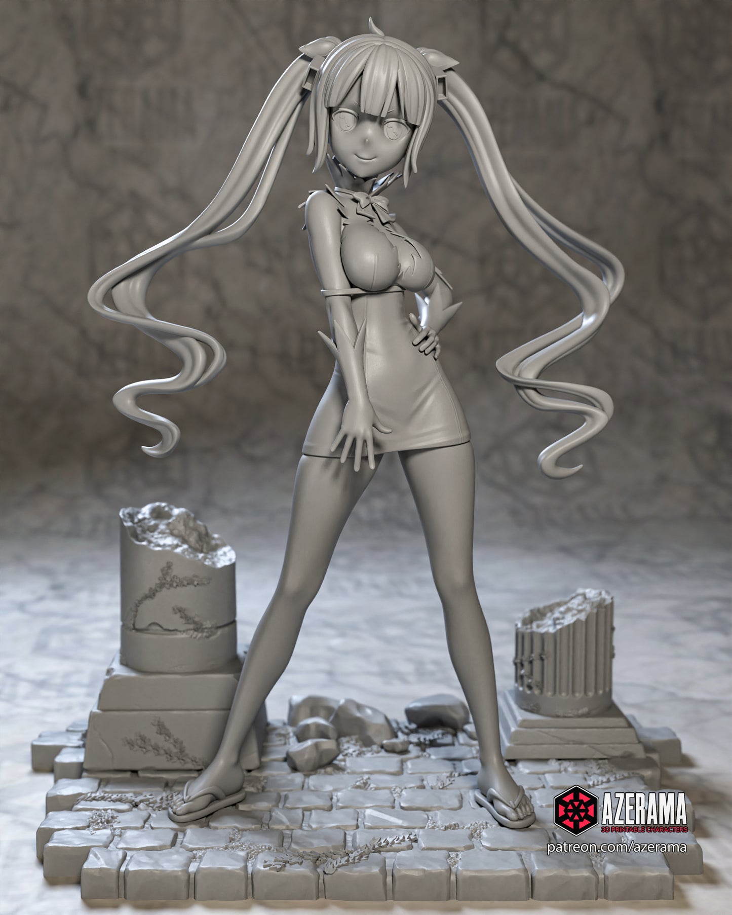 Hestia - Unassembled and Unpainted Garage Kit - Model Designed by Azerama