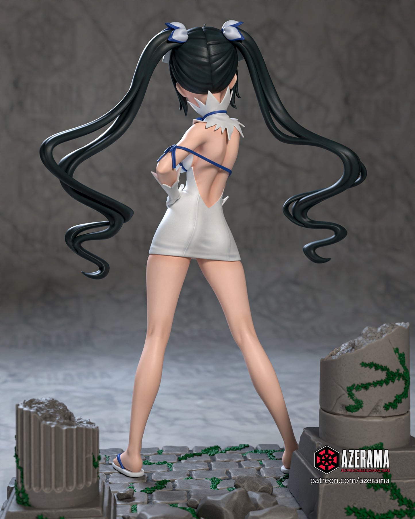 Hestia - Unassembled and Unpainted Garage Kit - Model Designed by Azerama