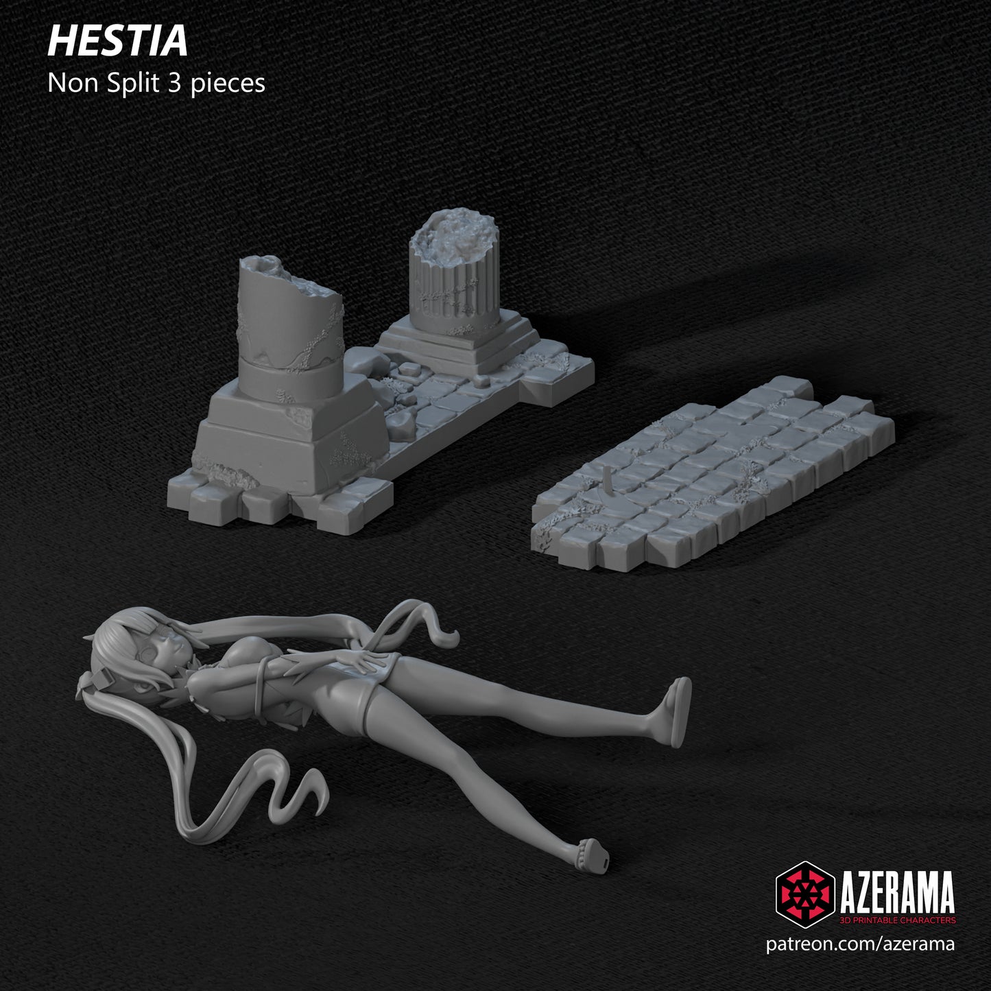 Hestia - Unassembled and Unpainted Garage Kit - Model Designed by Azerama