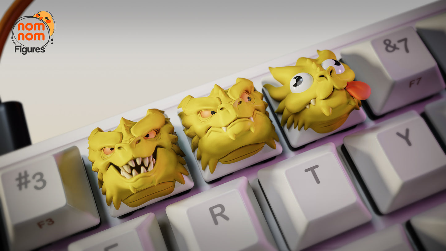 Hydra KeyCaps - UNPAINTED - Model Designed by NomNom Figures