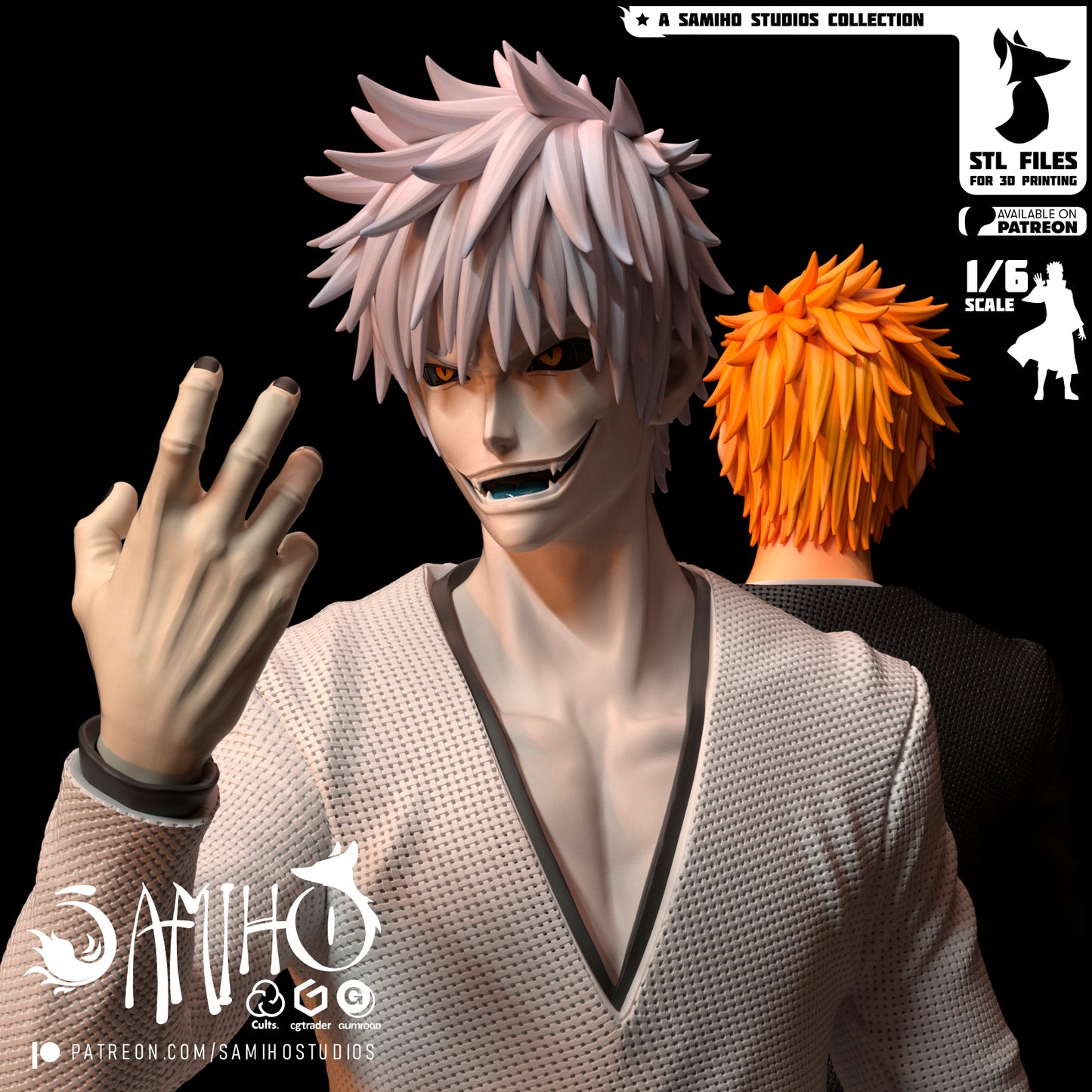Ichigo/Zangetsu - Unassembled and Unpainted Garage Kit - Model Designed by Samiho Studios