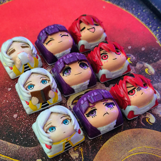 Sousu no FrierenCustom Keycap Set - 3D Printed and Hand Painted - Model by Nomnom Figures