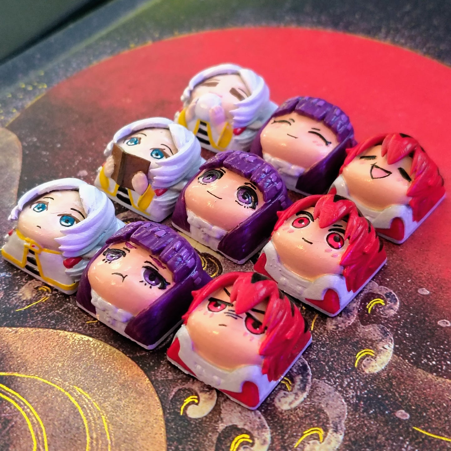 Sousu no FrierenCustom Keycap Set - 3D Printed and Hand Painted - Model by Nomnom Figures