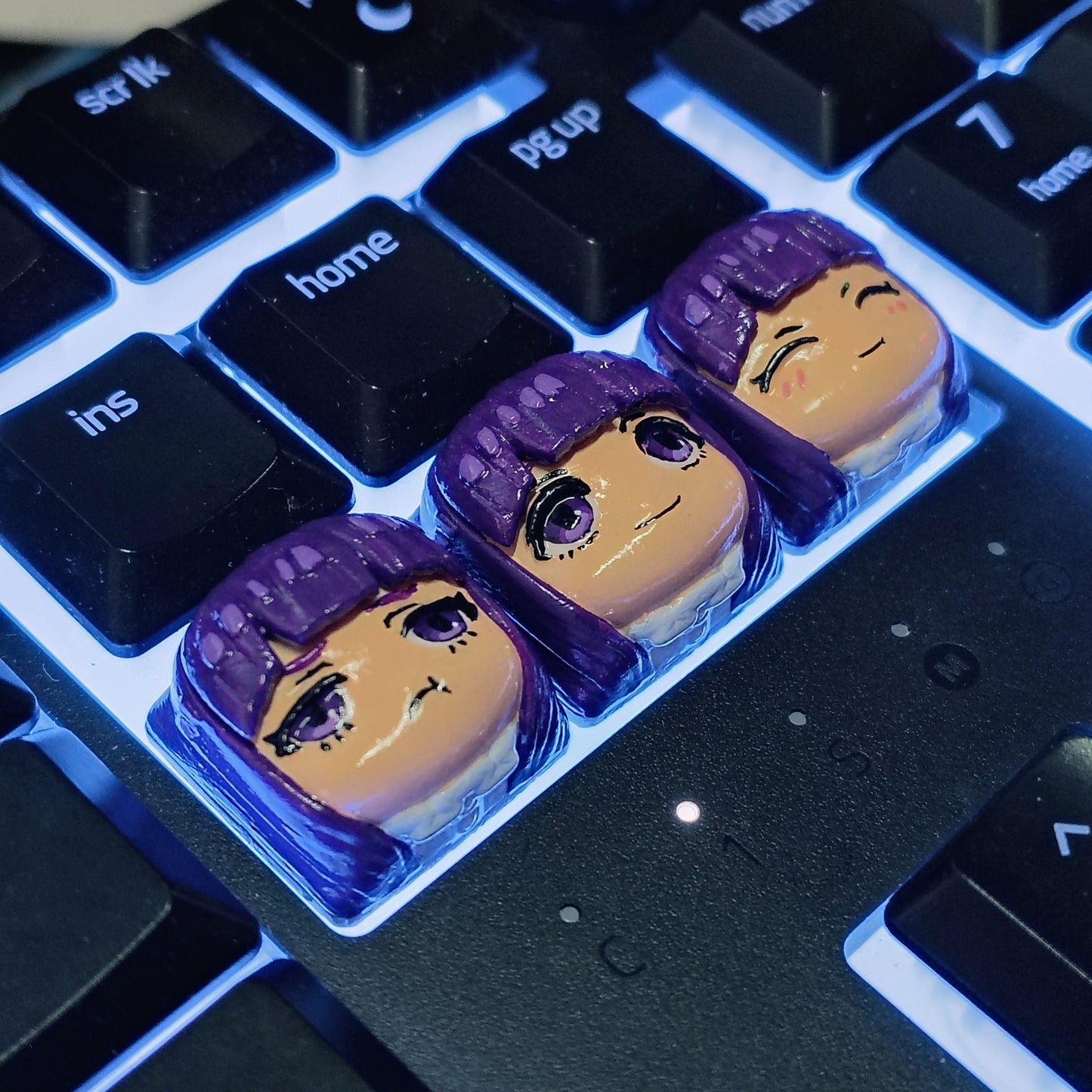 Sousu no FrierenCustom Keycap Set - 3D Printed and Hand Painted - Model by Nomnom Figures