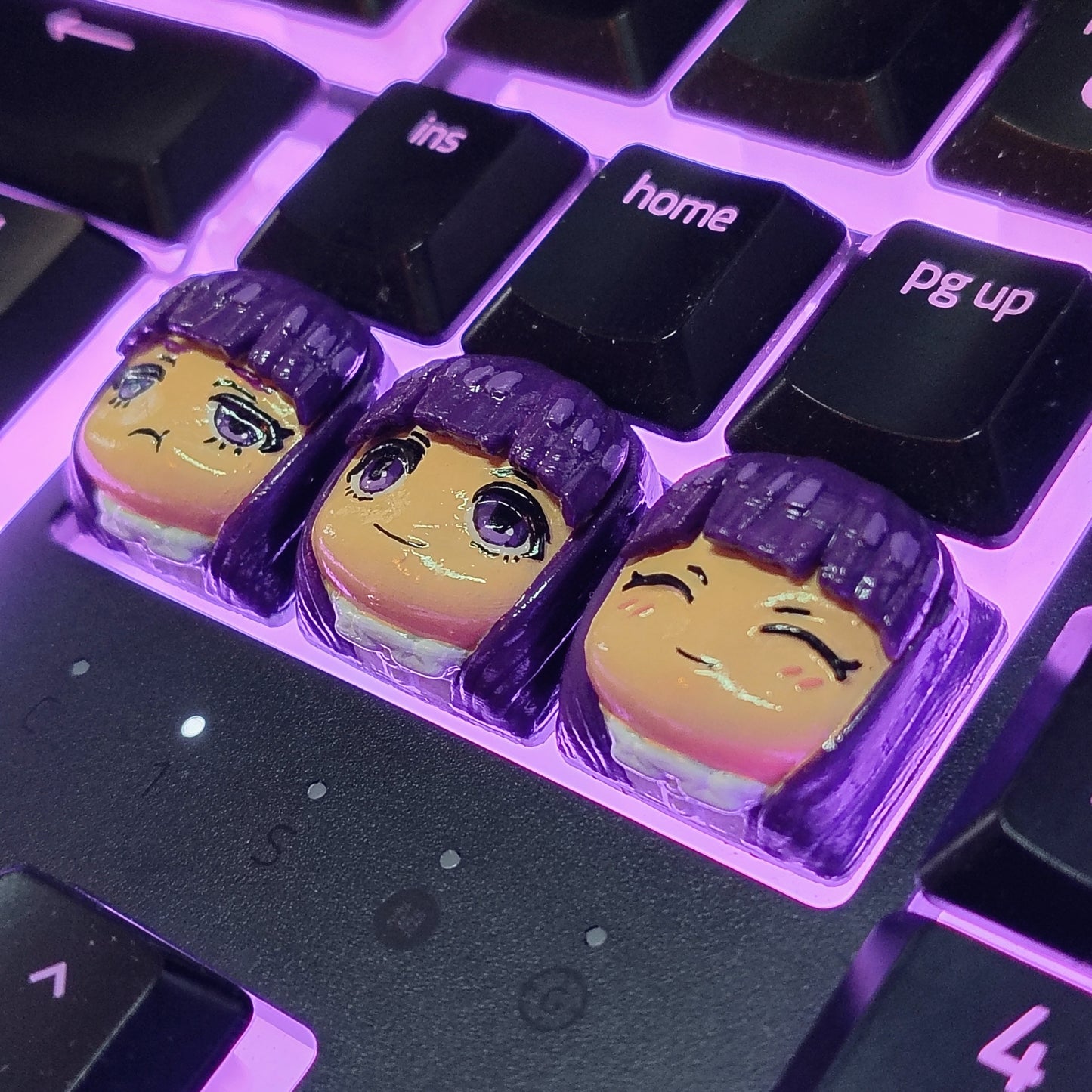 Sousu no FrierenCustom Keycap Set - 3D Printed and Hand Painted - Model by Nomnom Figures