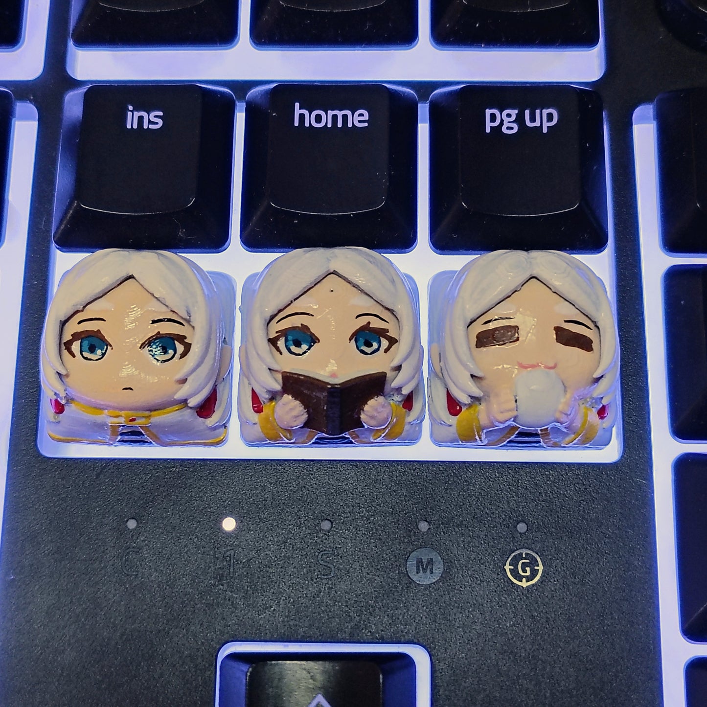 Sousu no FrierenCustom Keycap Set - 3D Printed and Hand Painted - Model by Nomnom Figures