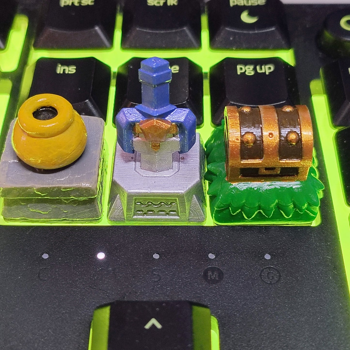 Link to the Past Keycap Set - 3D Printed and Handpainted - Models by Nomnom Figure