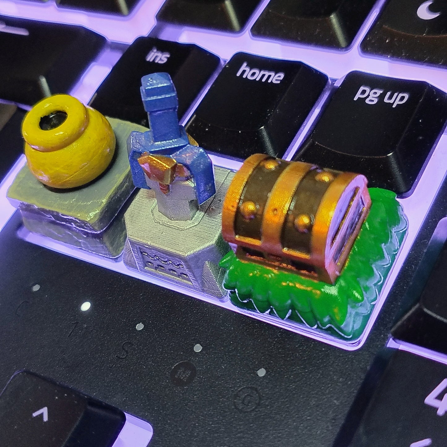 Link to the Past Keycap Set - 3D Printed and Handpainted - Models by Nomnom Figure