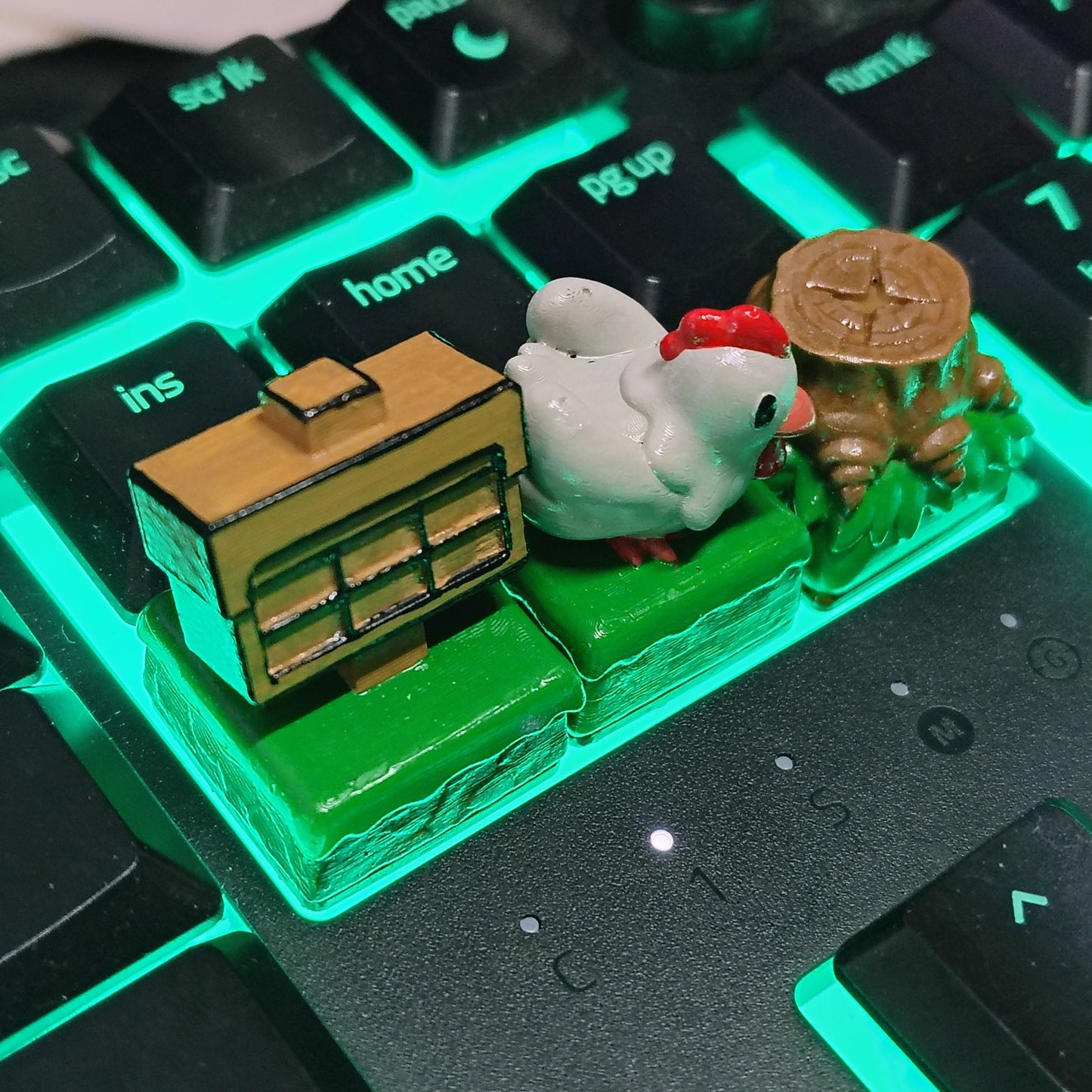 Link to the Past Keycap Set - 3D Printed and Handpainted - Models by Nomnom Figure