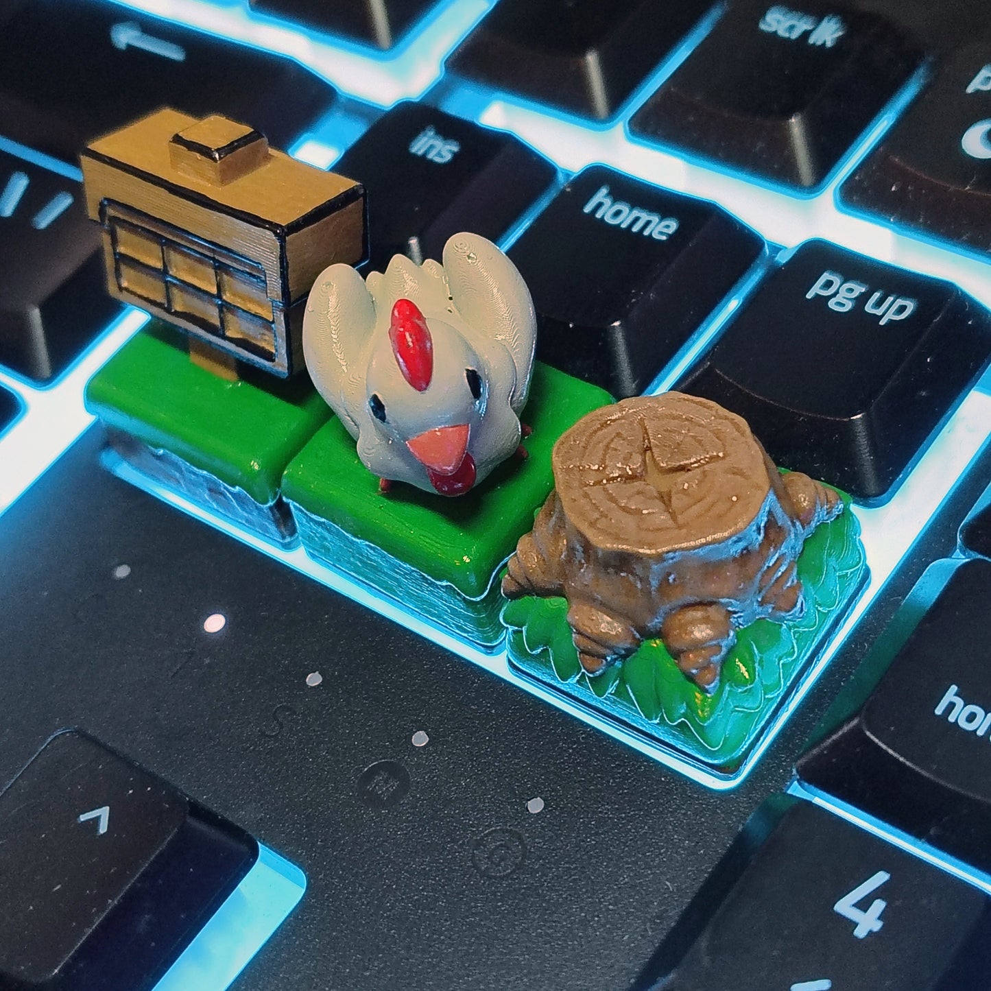 Link to the Past Keycap Set - 3D Printed and Handpainted - Models by Nomnom Figure