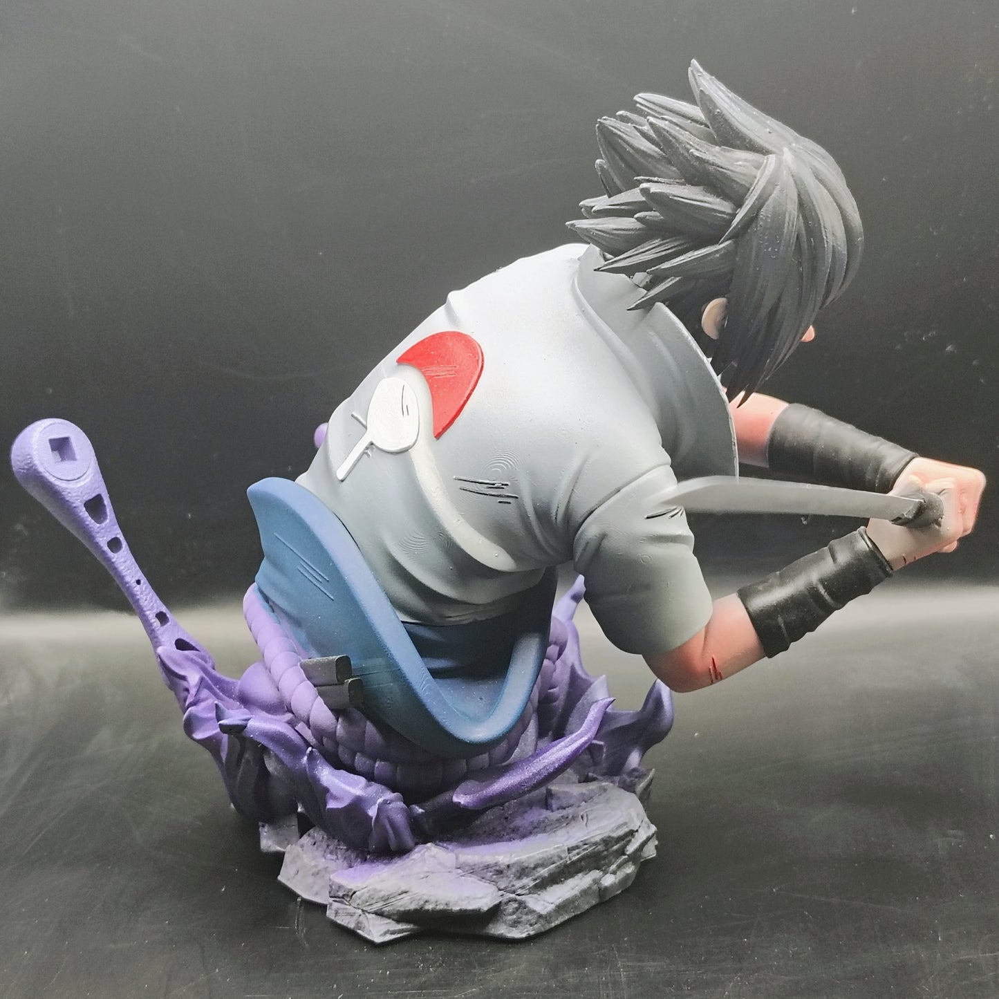 Sasuke Bust - 3D Printed and Handpainted Bust - Model Designed by Sekai3D